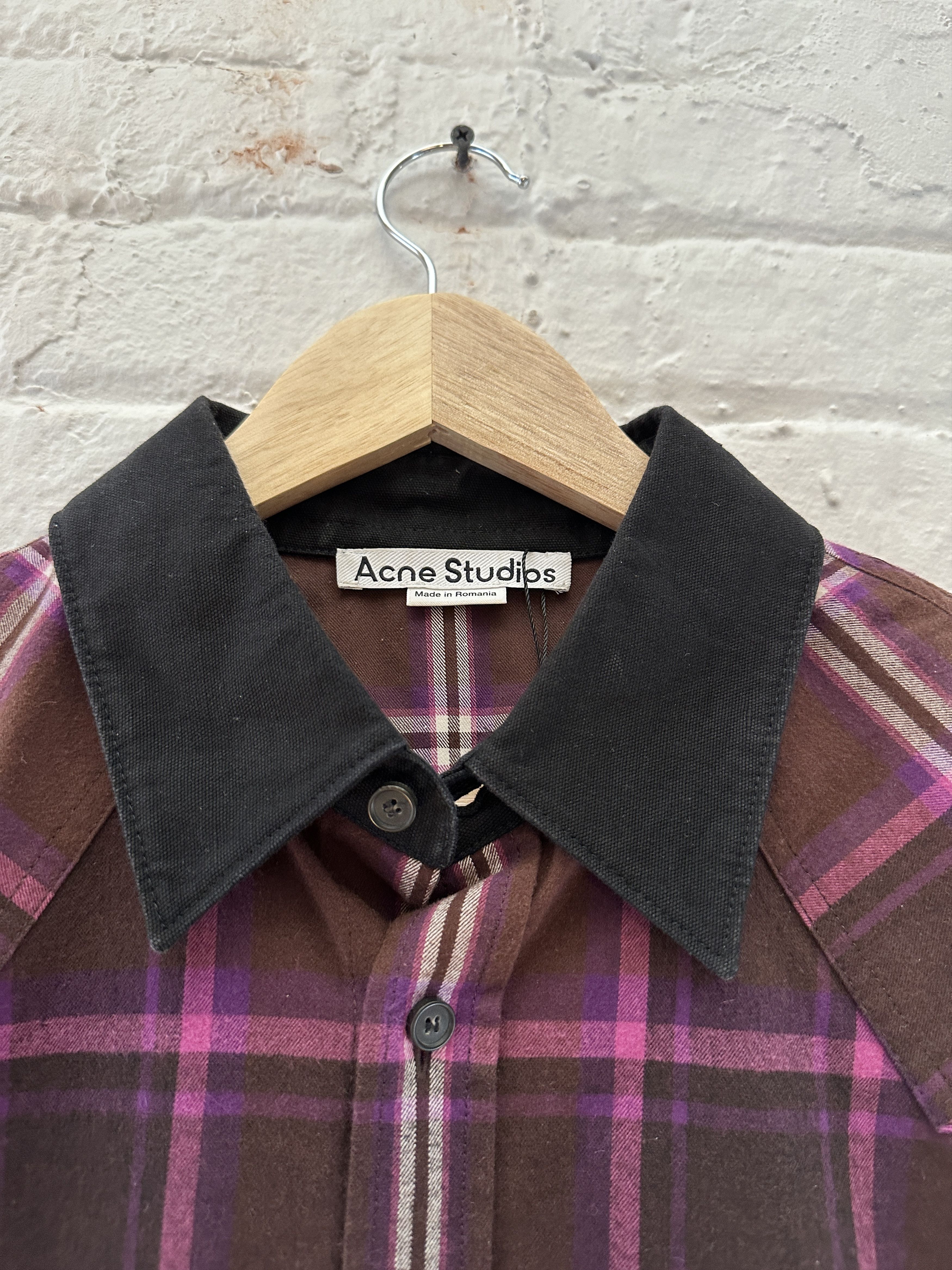 Acne Studios Acne Studios Plaid Western Overshirt Size US XL / EU 56 / 4 - 2 Thumbnail