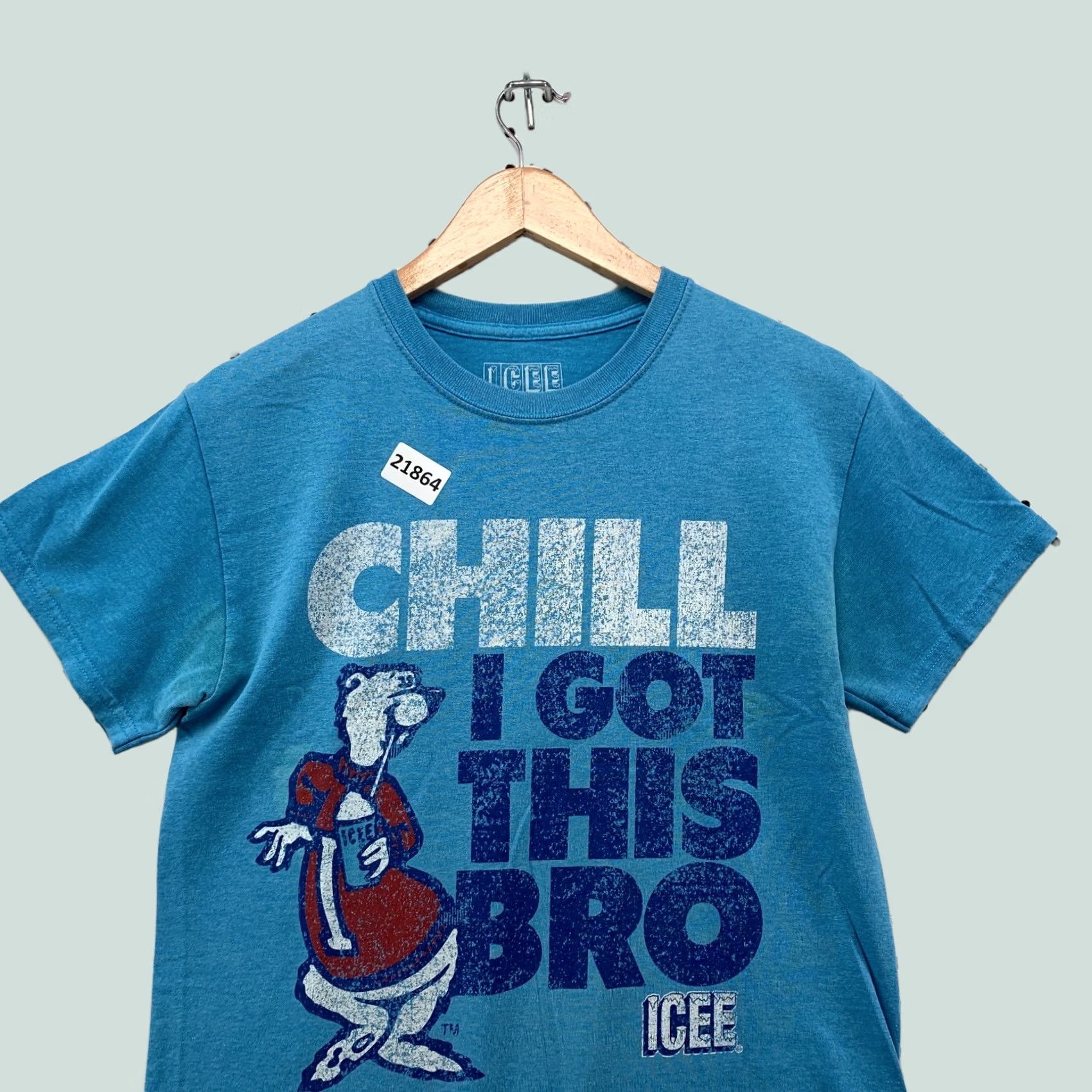 Vintage ICEE Chill I Got This Bro Shirt Blue Polar Bear Graphic Adult Small 18x27 Size US S / EU 44-46 / 1 - 1 Thumbnail