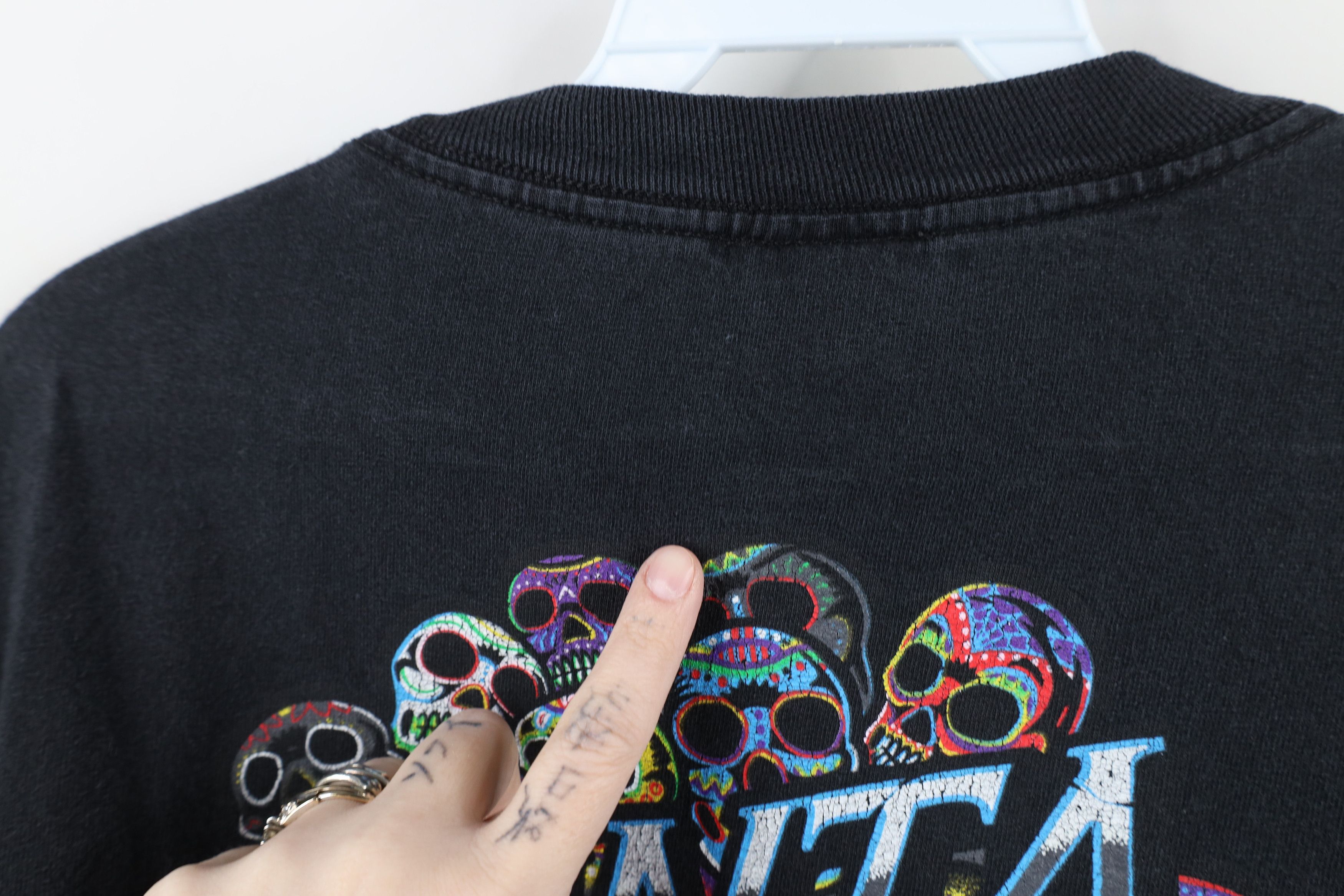 Santa Cruz Skateboards × Vintage Vintage Y2K Santa Cruz Skateboards Spell Sugar Skull T-Shirt Size US XL / EU 56 / 4 - 11 Thumbnail