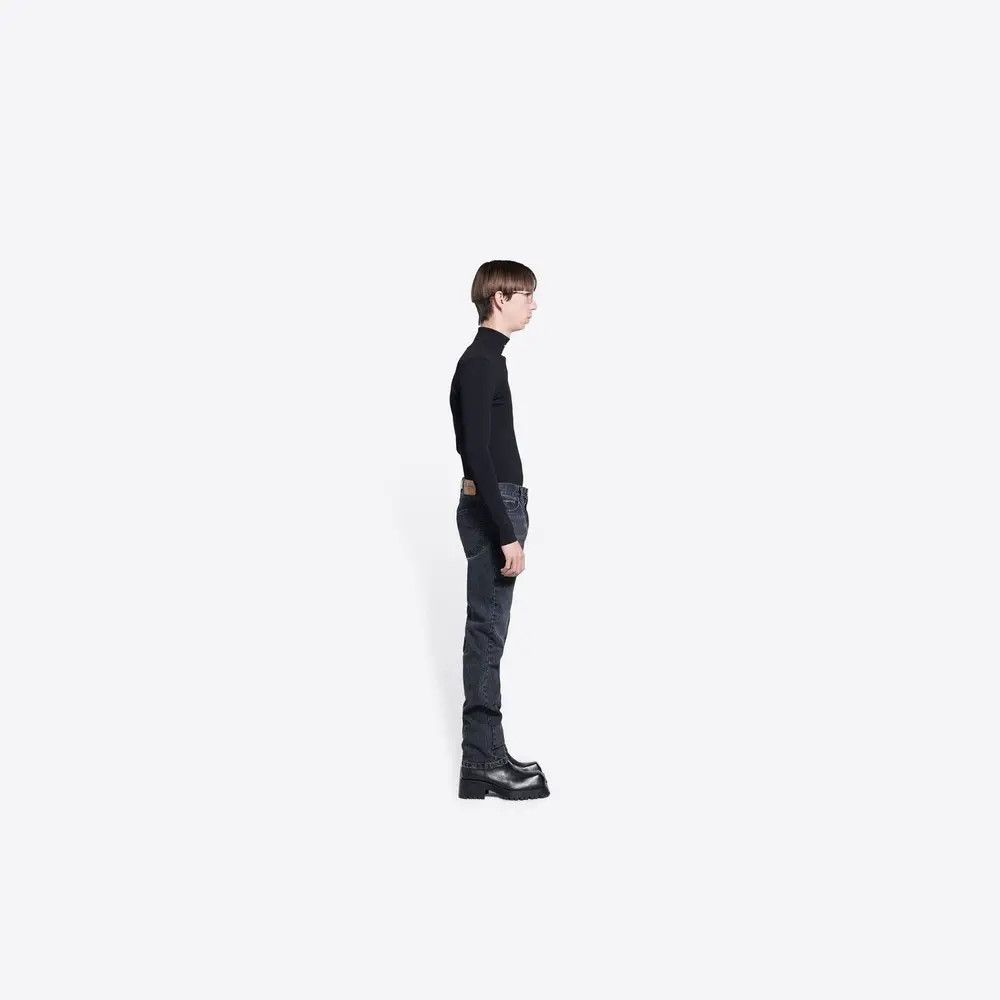 Balenciaga o1w1db10425 Year Of The Tiger Normal Fit Denim Pant Black Size US 31 - 4 Thumbnail