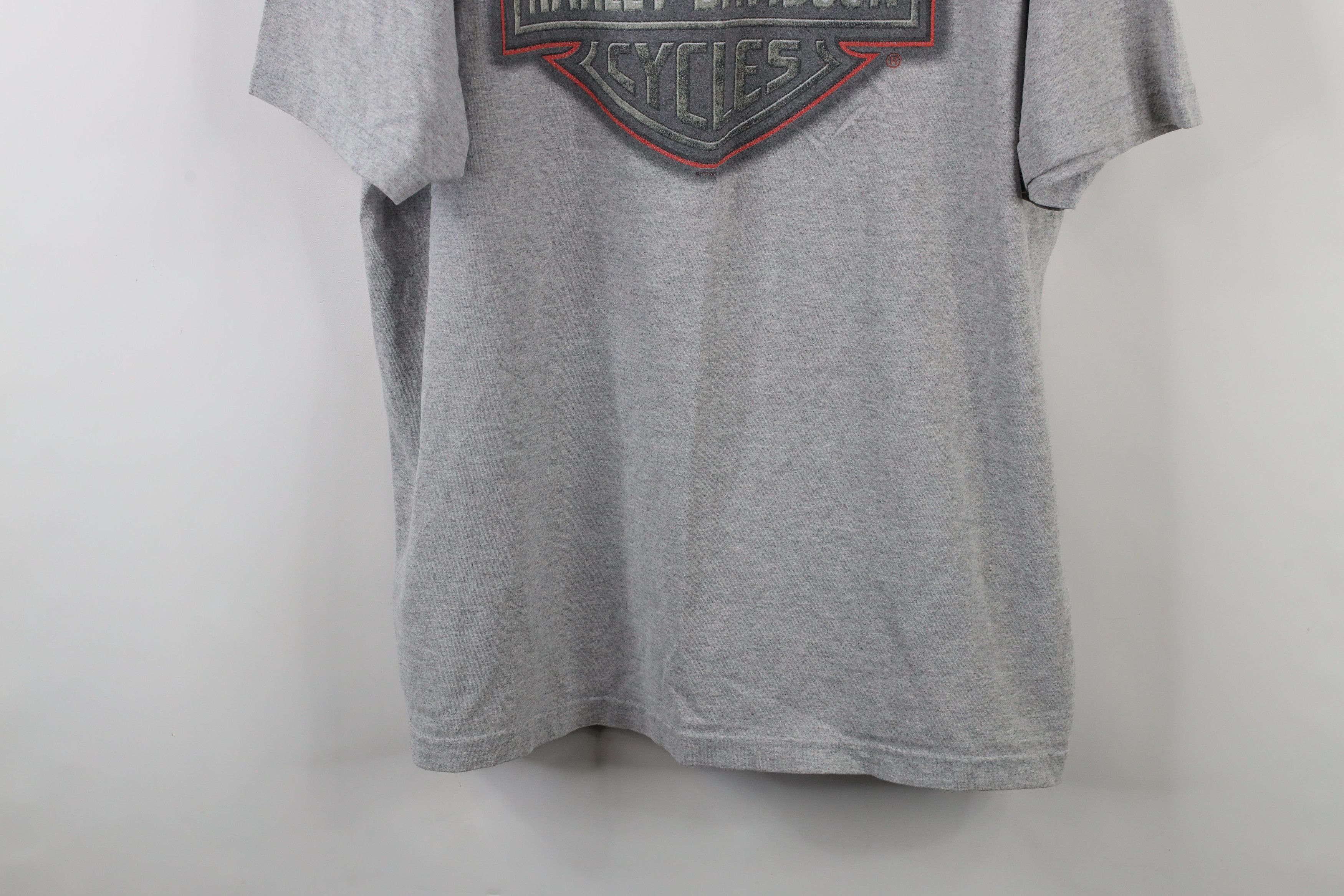 Harley Davidson × Vintage Vitnage Y2K Harley Davidson Big Logo Eagle T-Shirt Gray Size US XXL / EU 58 / 5 - 3 Thumbnail