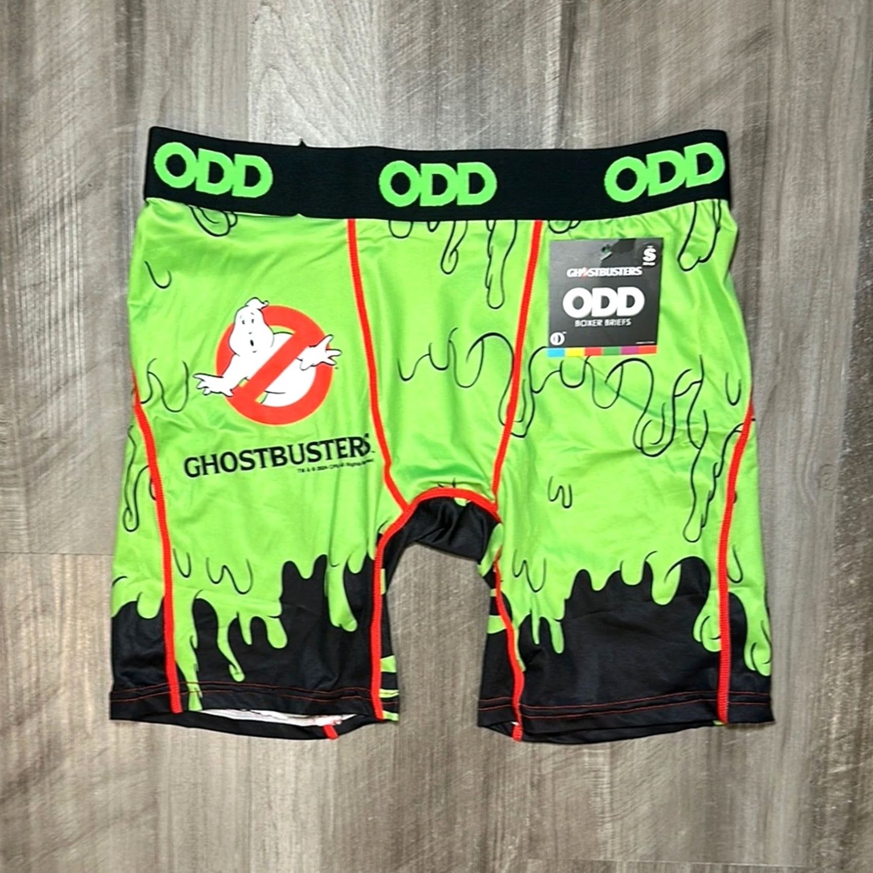 Vintage Ghostbusters Odd Boxer Brief Small Men S Regular Underwear Style Boxer Brief Green Sold by Odd Size 36R - 2 Thumbnail