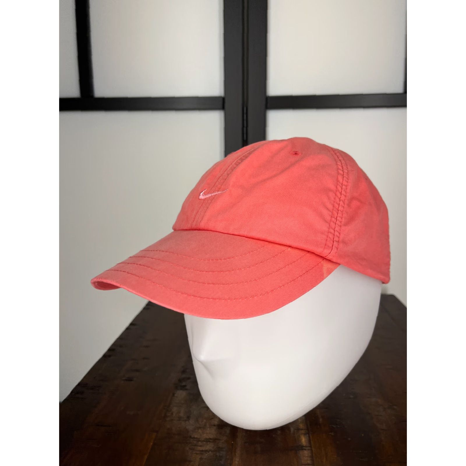 Nike Nike Hat Cap Strap Back Adult One Size Pink Swoosh Logo Cotton Polyester Golf Outdoor Size ONE SIZE - 4 Thumbnail