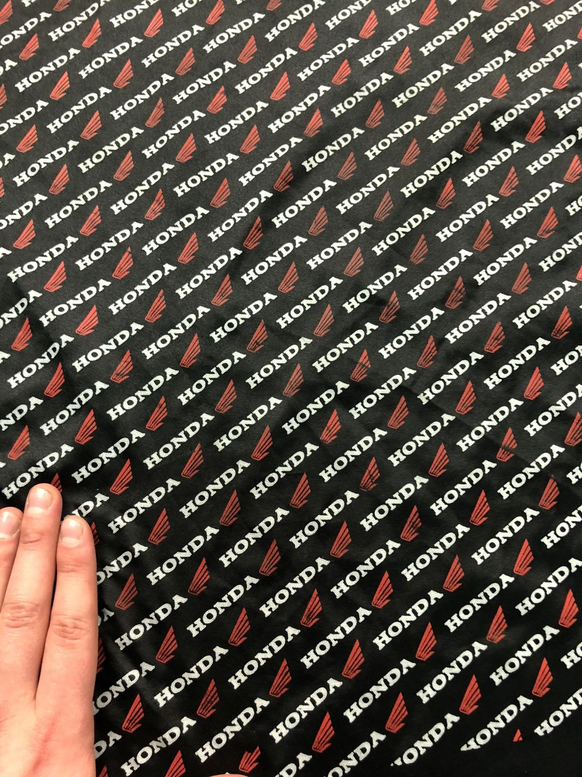 Honda HONDA Monogram Black Polyester Moto Streetwear Hype Scarf Size ONE SIZE - 5 Thumbnail