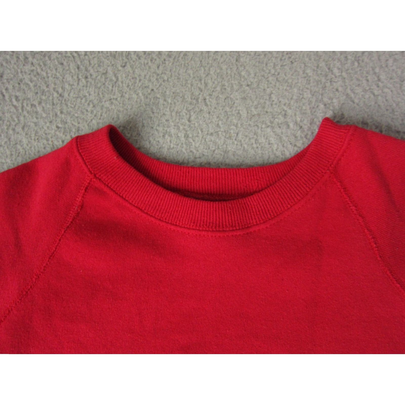 Lee VINTAGE Lee Sweatshirt Womens XL Red Pullover Crew Neck Cotton Polyester Fleece Regular Knit Casual 90s Size XL / US 12-14 / IT 48-50 - 3 Thumbnail