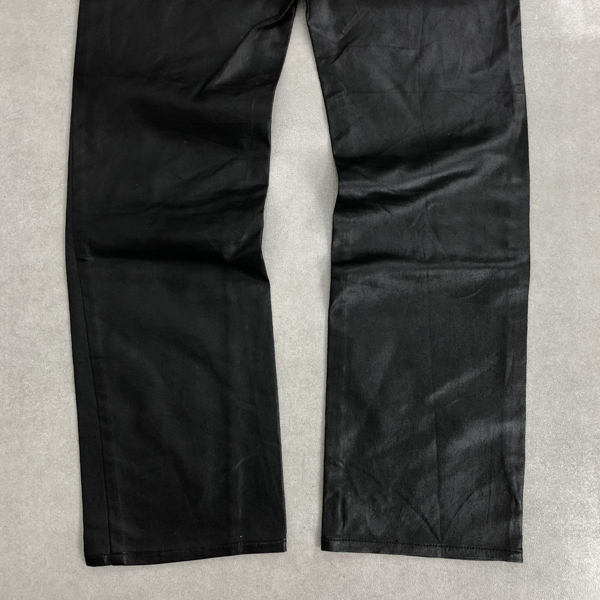 If Six Was Nine 🇯🇵 2000s Nationality + Name Grosbec Waxed Coated Jeans Pants Size US 30 / EU 46 - 11 Thumbnail