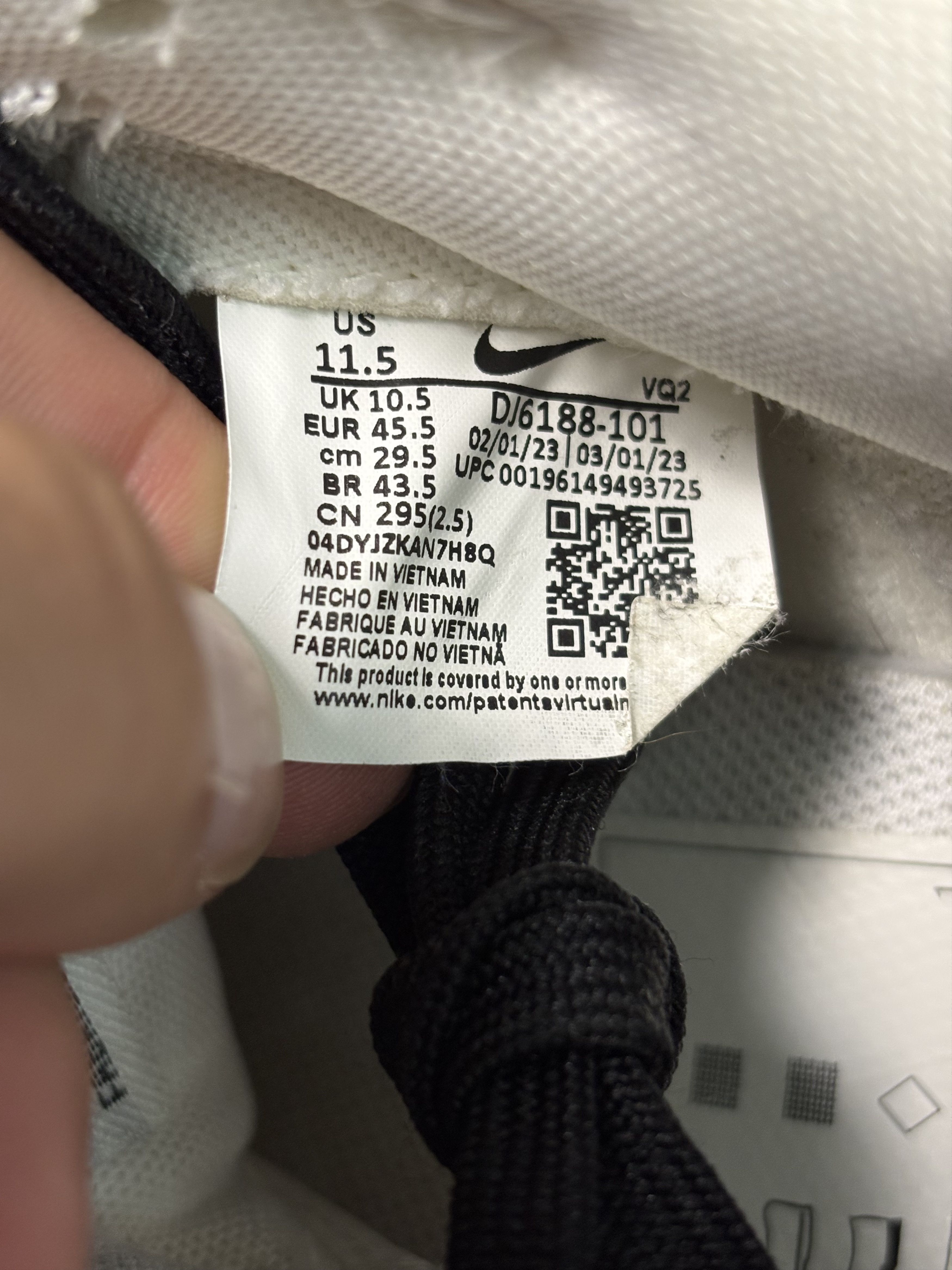Nike Nike Dunk Low "Reverse Panda" **PRE-OWNED** - Size 11.5 Size US 11.5 / EU 44-45 - 6 Thumbnail