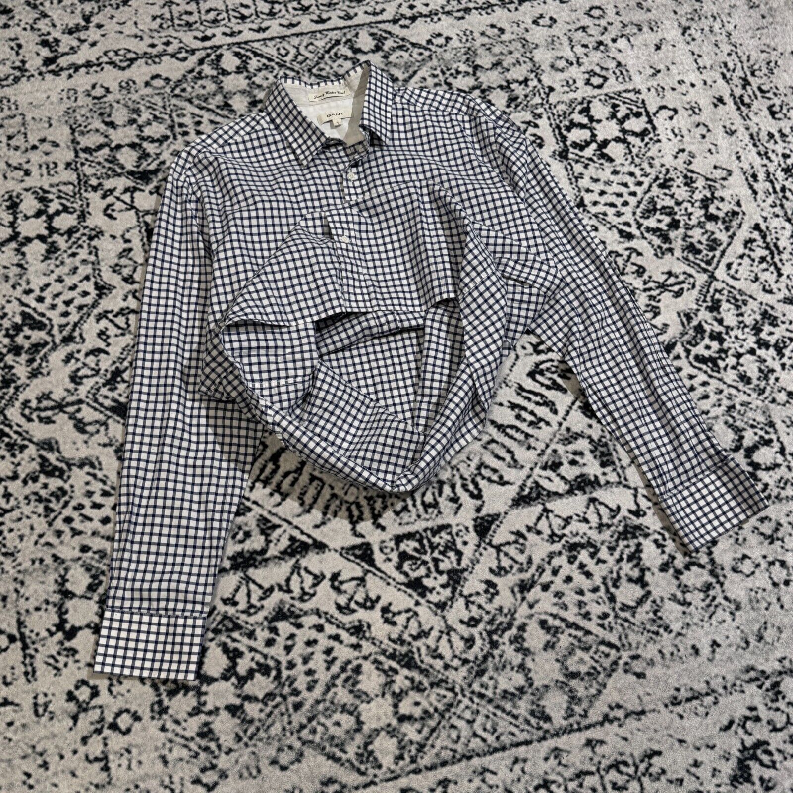 Gant × Vintage Vintage Gant Unisex Blue White Cotton button up shirt Size L Size US L / EU 52-54 / 3 - 9 Thumbnail