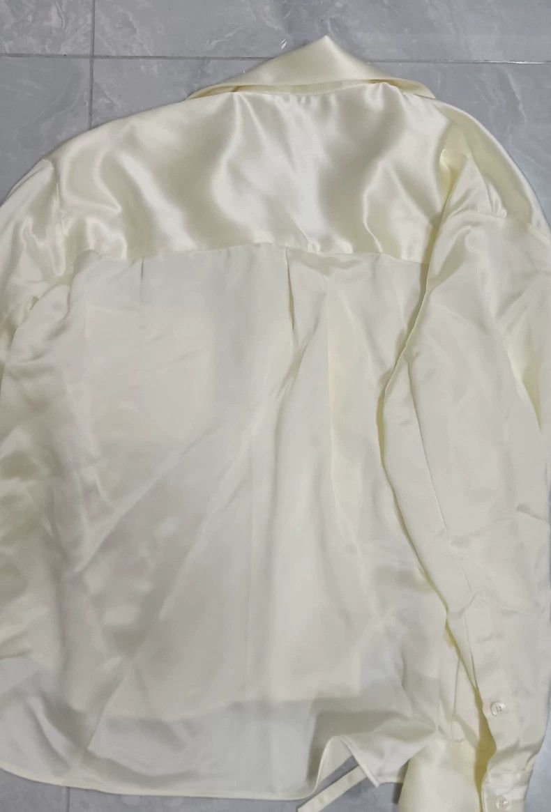 Loewe Loewe Women's Acetate Blouse in Beige, Size 34 Size XXS / US 00 / IT 34 - 4 Thumbnail