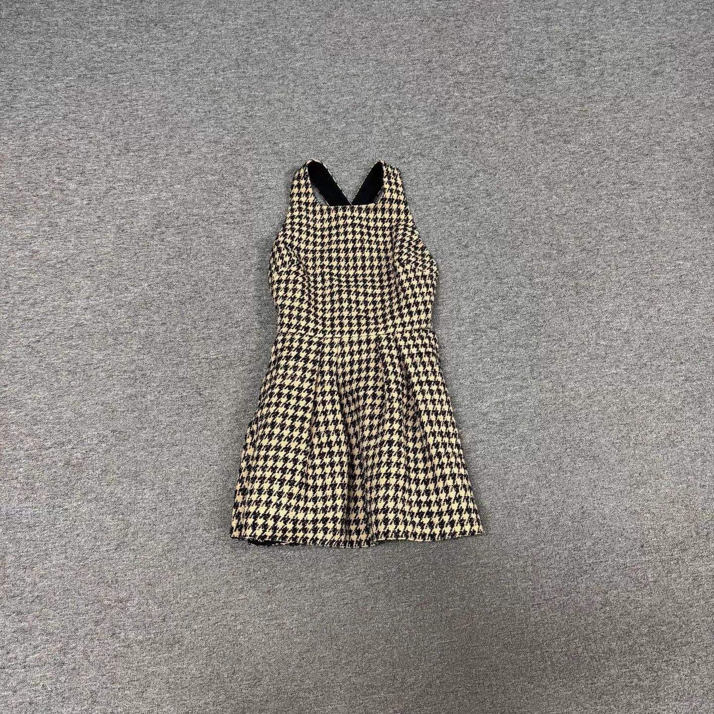 Dior Dior Prince of Wales Crisscross A-Line Tweed Dress Size XS / US 0-2 / IT 36-38 - 3 Thumbnail
