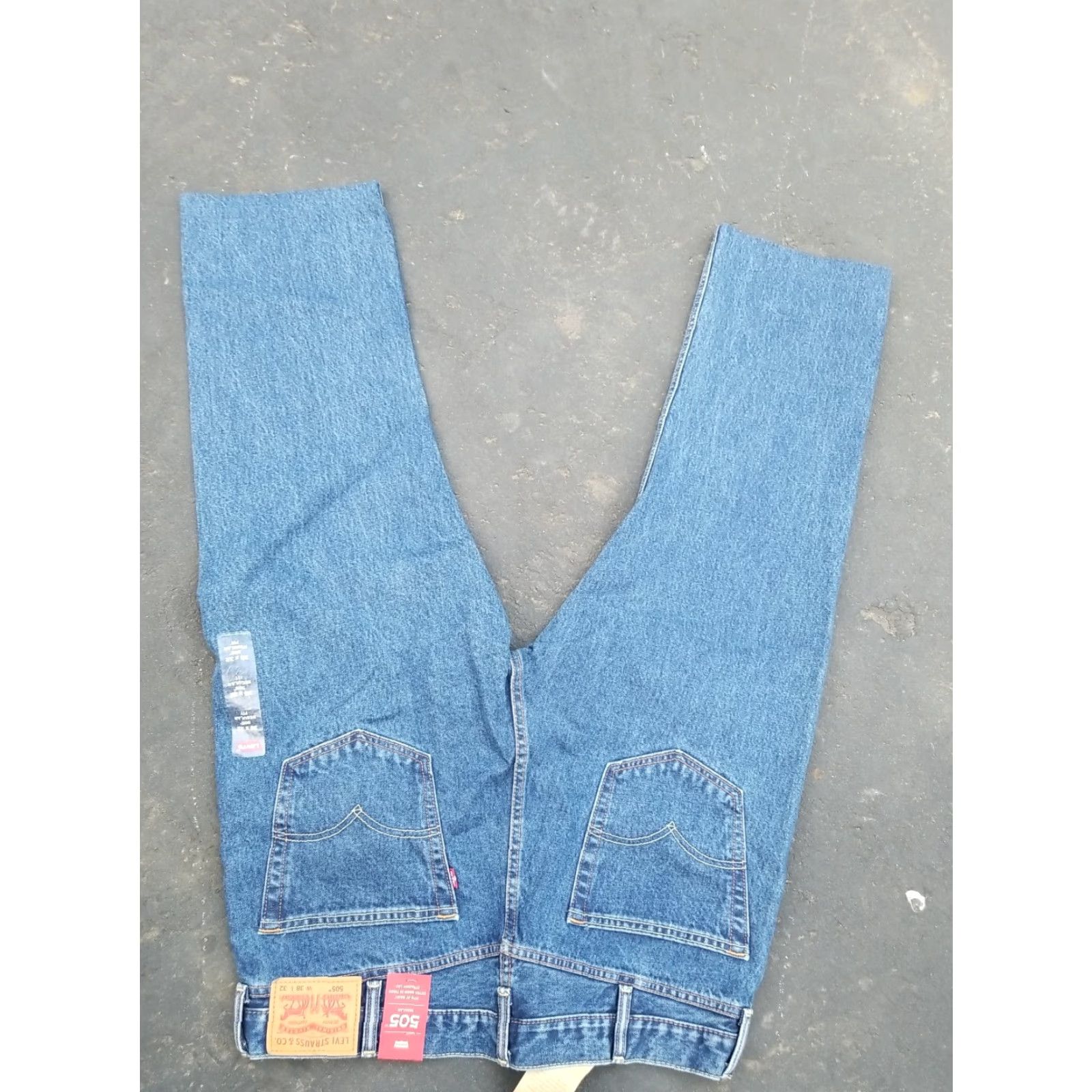 Levi's Levi's 505 Jeans Men's Size 38x25 Hemmed Straight Denim Blue Jeans Size US 38 / EU 54 - 3 Thumbnail