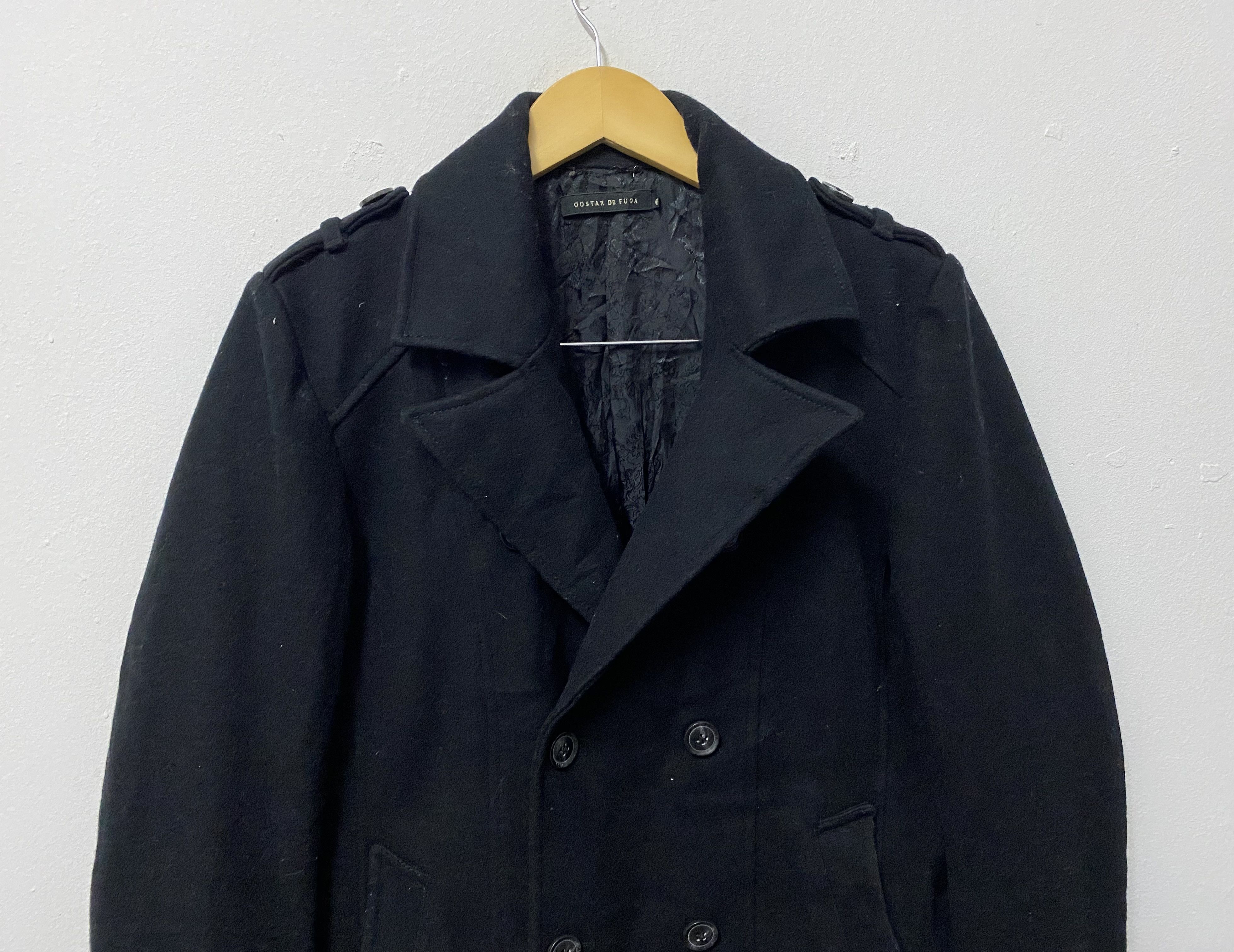 GOSTAR DE FUGA VTG Gostar De Fuga Double Breasted Wool Jacket Black Size US S / EU 44-46 / 1 - 3 Thumbnail