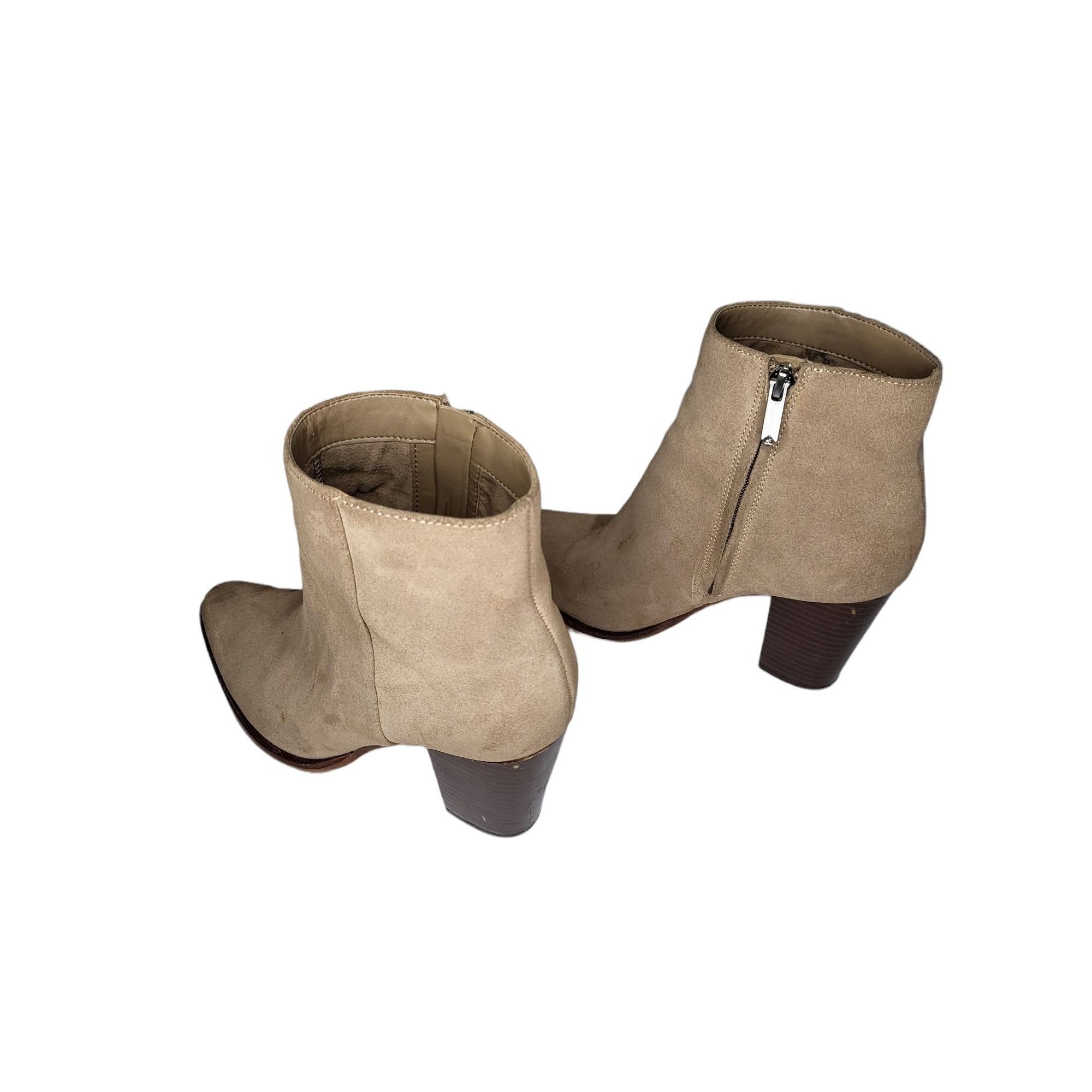 Sam Edelman Sam Edelman Ankle Boots Women Sz 8 Suede Leather Zip Up Bloc Size US 8 / IT 38 - 2 Thumbnail