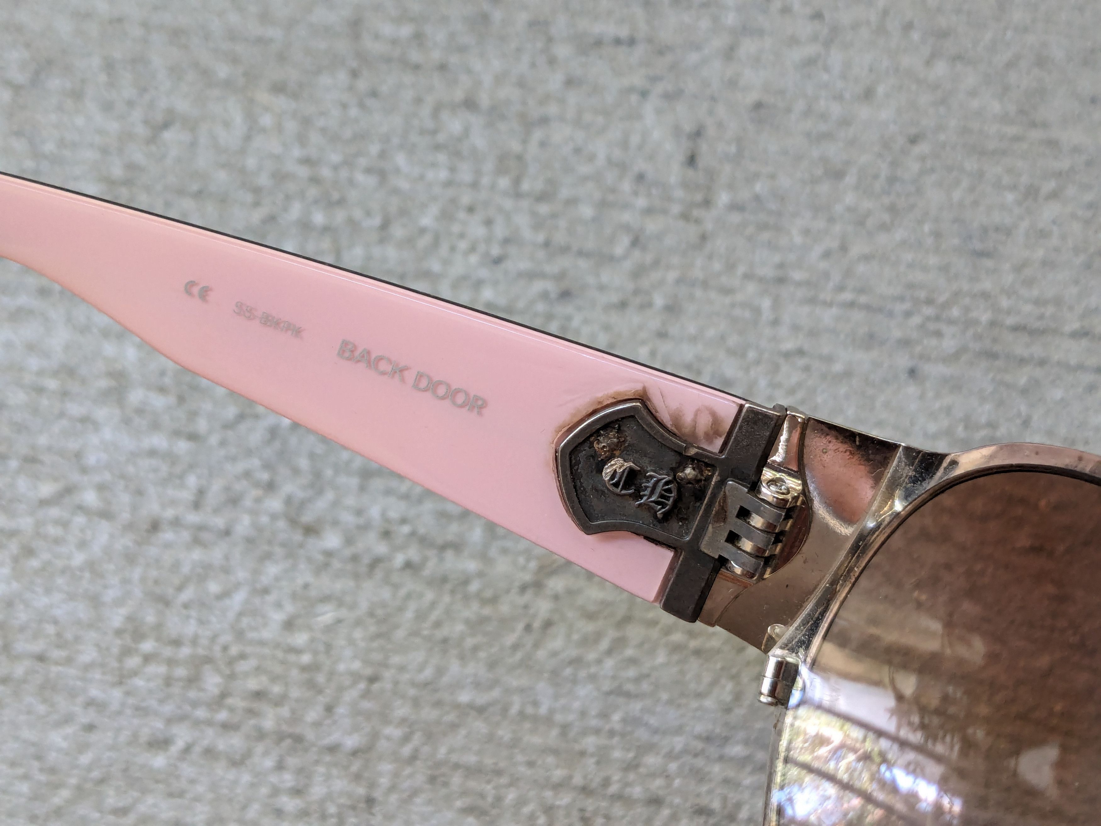 Chrome Hearts Chrome Hearts Backdoor Sunglasses Pink Brown Oval Oversized Size ONE SIZE - 13 Thumbnail