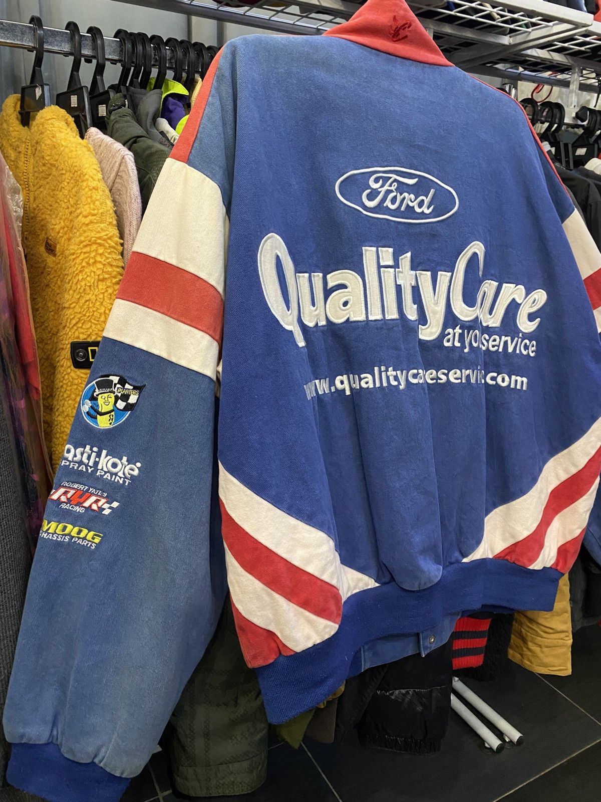 NASCAR OFFER ME NOW ‼️VTG NASCAR Racing Jacket Ford 🔥 Size US XL / EU 56 / 4 - 12 Thumbnail