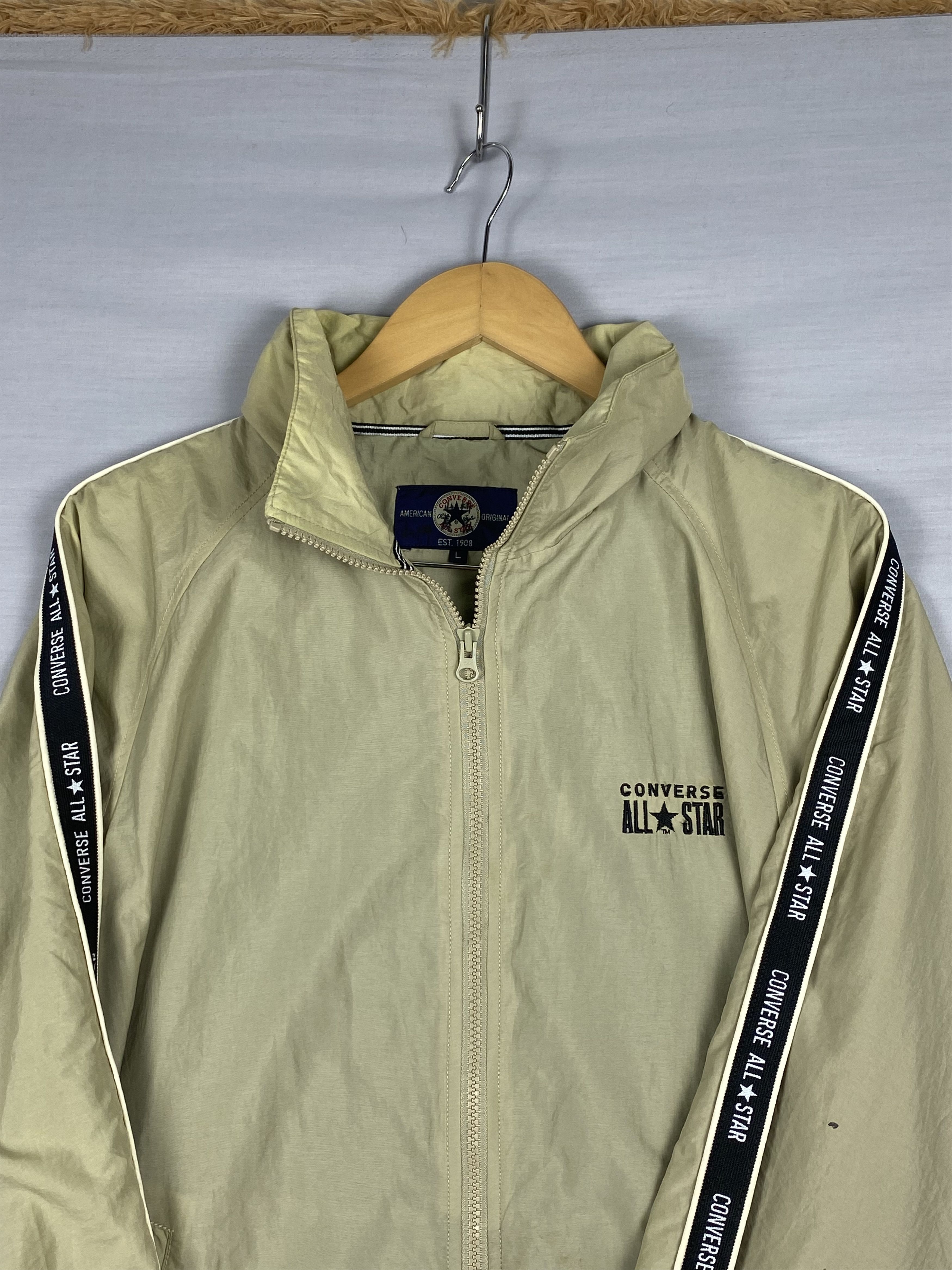 Converse Vintage Converse All Star Zip Up Light Jacket Size US L / EU 52-54 / 3 - 3 Thumbnail