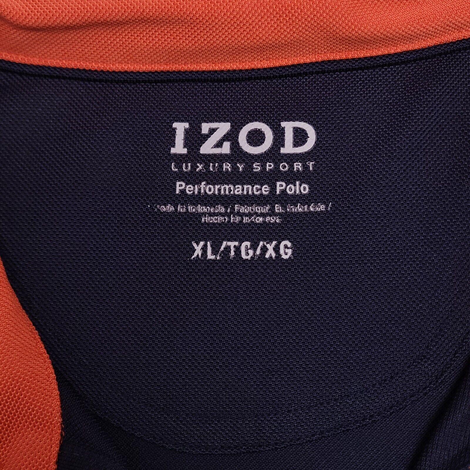 Izod IZOD Pullover Polo Shirt Adult Men Size XL Orange Blue Black Size US XL / EU 56 / 4 - 3 Thumbnail
