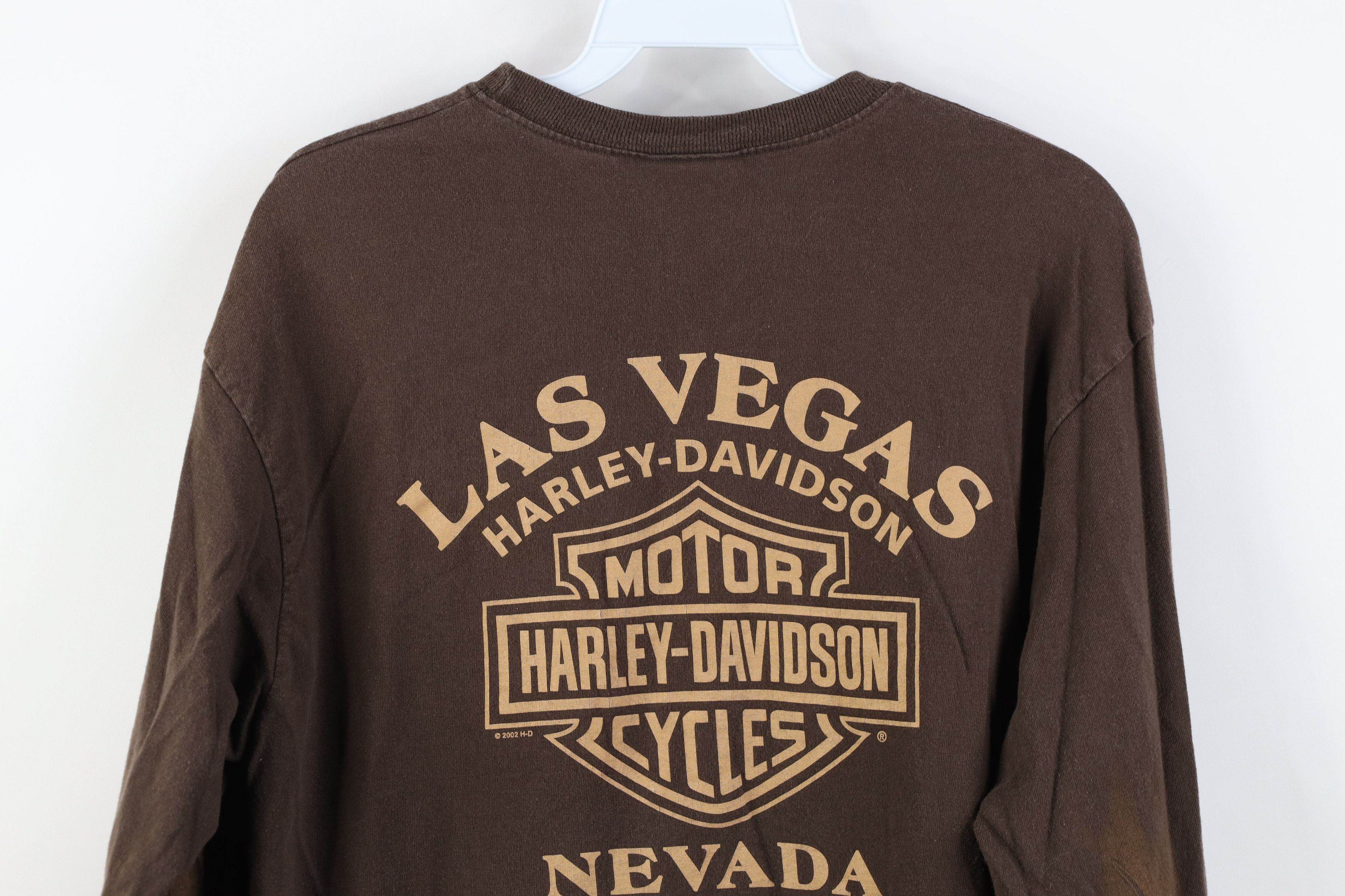 Harley Davidson Vintage Y2K 2005 Harley Davidson Flames Long Sleeve T-Shirt Size US M / EU 48-50 / 2 - 15 Thumbnail