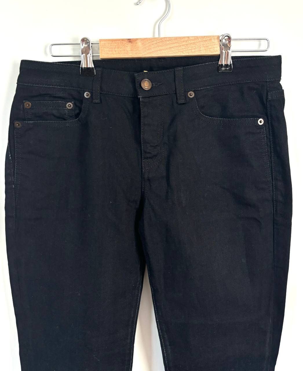 Saint Laurent Paris Saint Laurent Cropped Distressed Denim Jeans Size 28" / US 6 / IT 42 - 3 Thumbnail