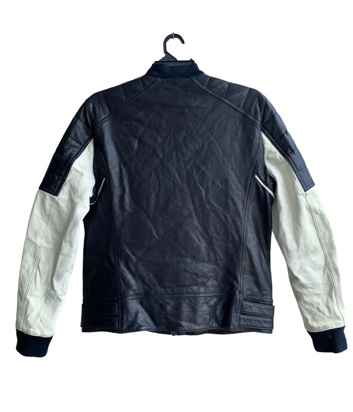 SS 15 Balmain Bomber Bikers Lamb Leather Jacket