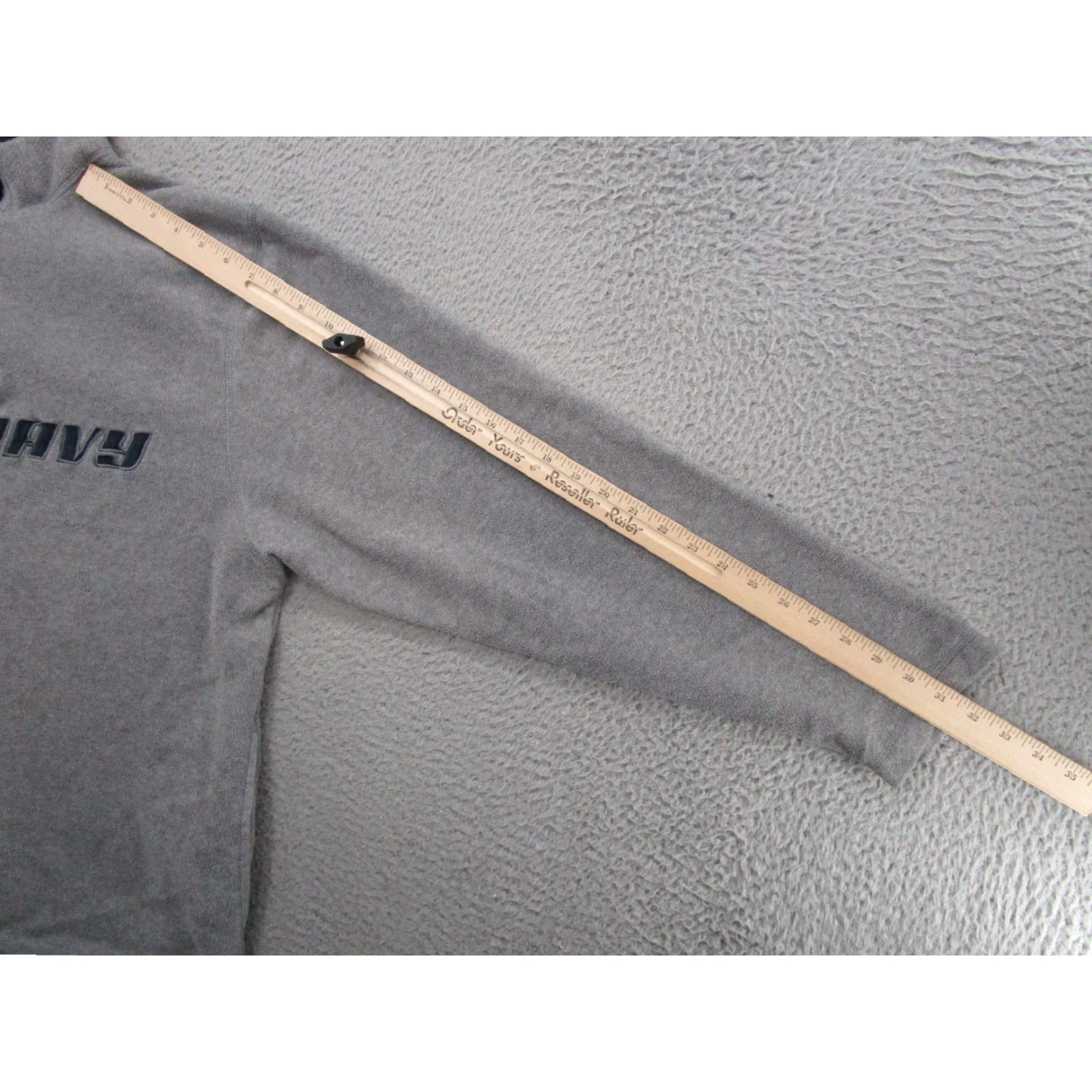 Old Navy Old Navy Sweater Mens 1/4 Zip Pullover Fleece Gray Logo XL Vintage N/A Size US XL / EU 56 / 4 - 7 Thumbnail