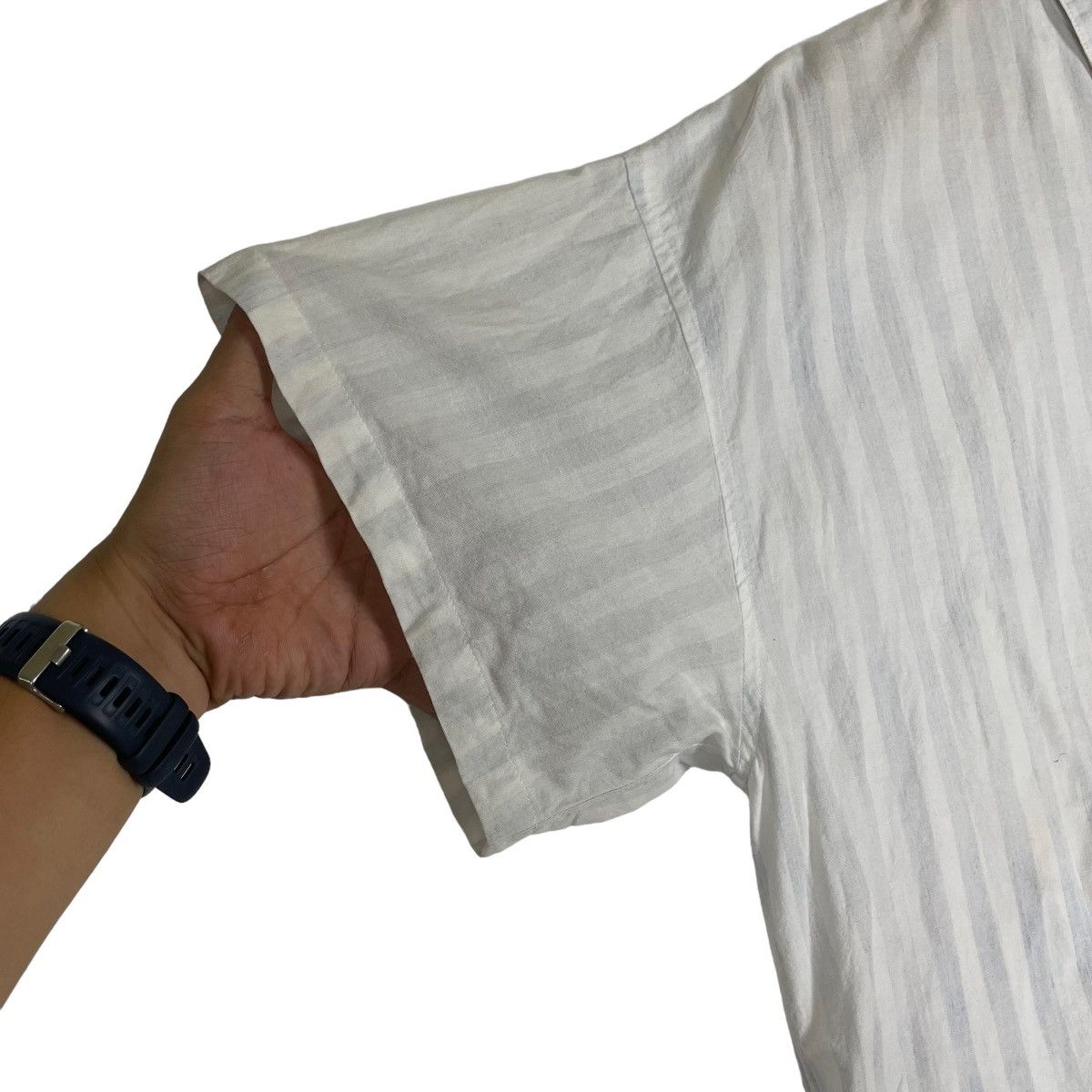 Issey Miyake VTG90 IS Issey Miyake Stripes Button Up Shirt Size US L / EU 52-54 / 3 - 6 Thumbnail
