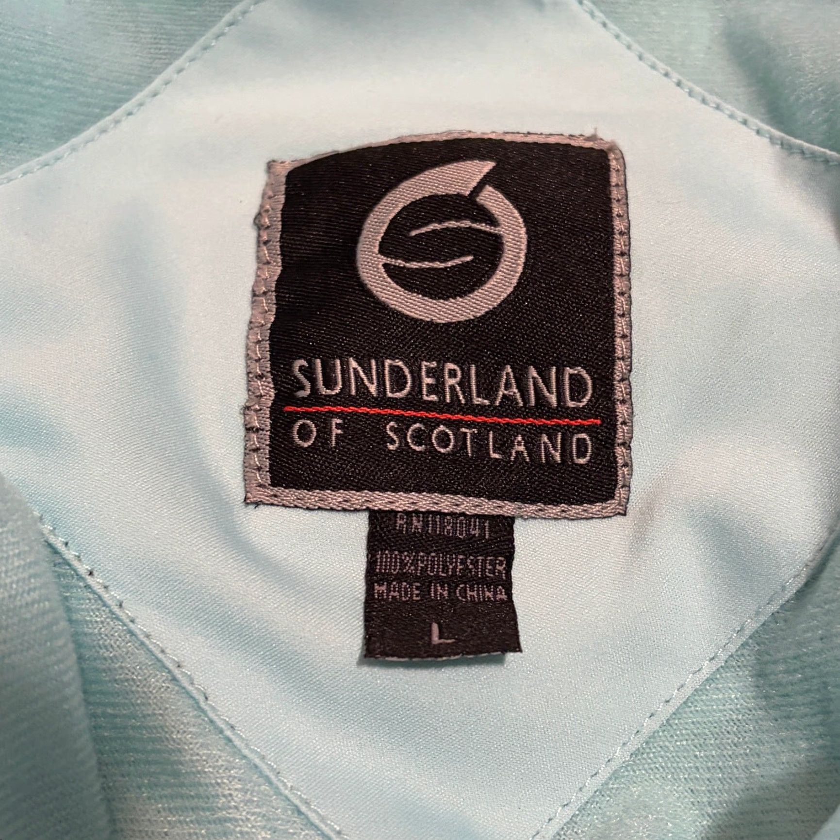 Vintage Sunderland Of Scotland Jacket Womens L Mint Green Full Zip Golf Performance Shirt Size L / US 10 / IT 46 - 3 Thumbnail