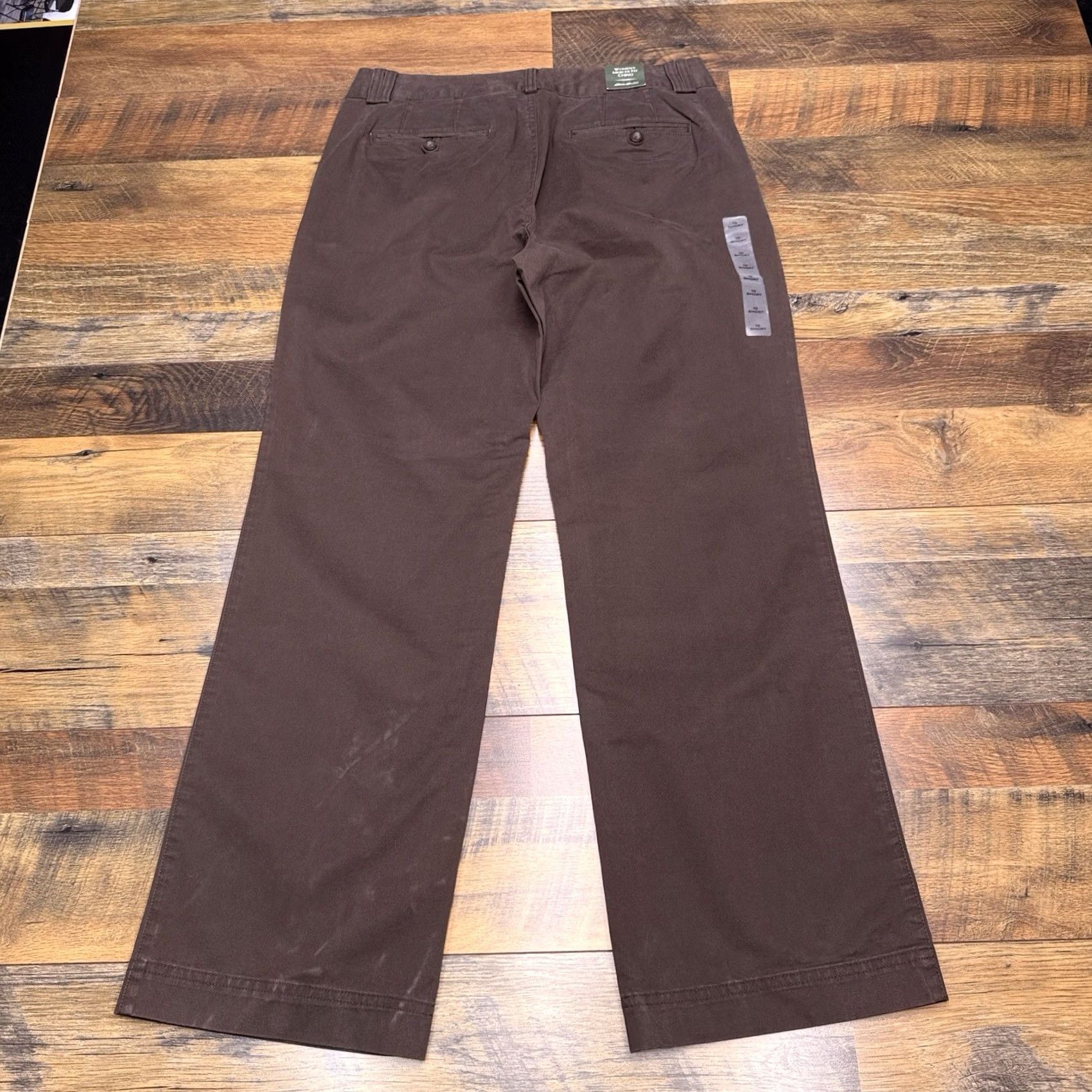 Eddie Bauer Eddie Bauer Mercer Fit Pants Womens 10 Short Mid Rise Stretch Brown Chino Casual Travel Regular Straight City 30 Inseam Mens? Girls? Size 32" / US 10 / IT 46 - 3 Thumbnail