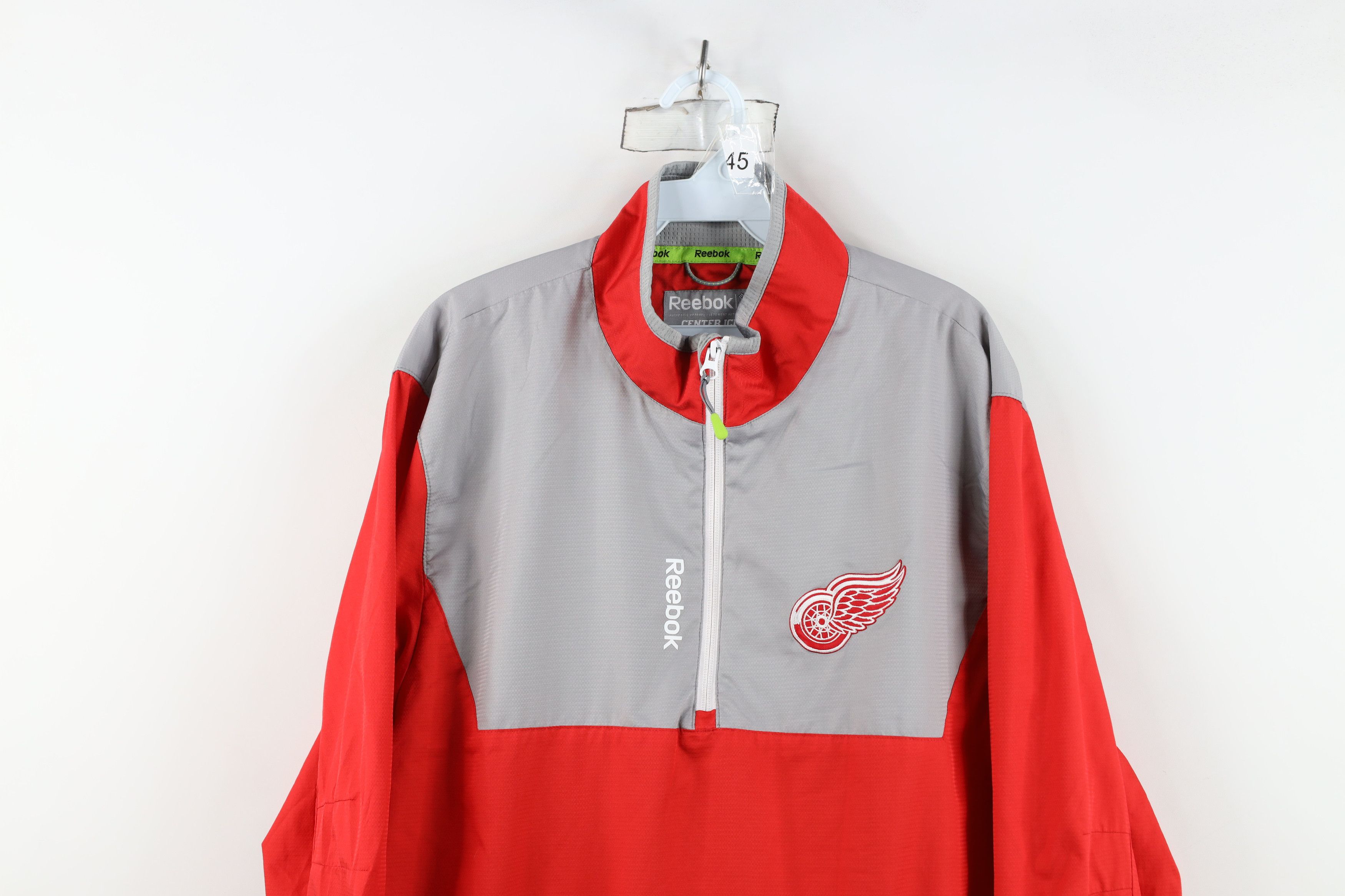 Reebok Reebok Center Ice Detroit Red Wings Hockey Pullover Jacket Size US L / EU 52-54 / 3 - 2 Thumbnail
