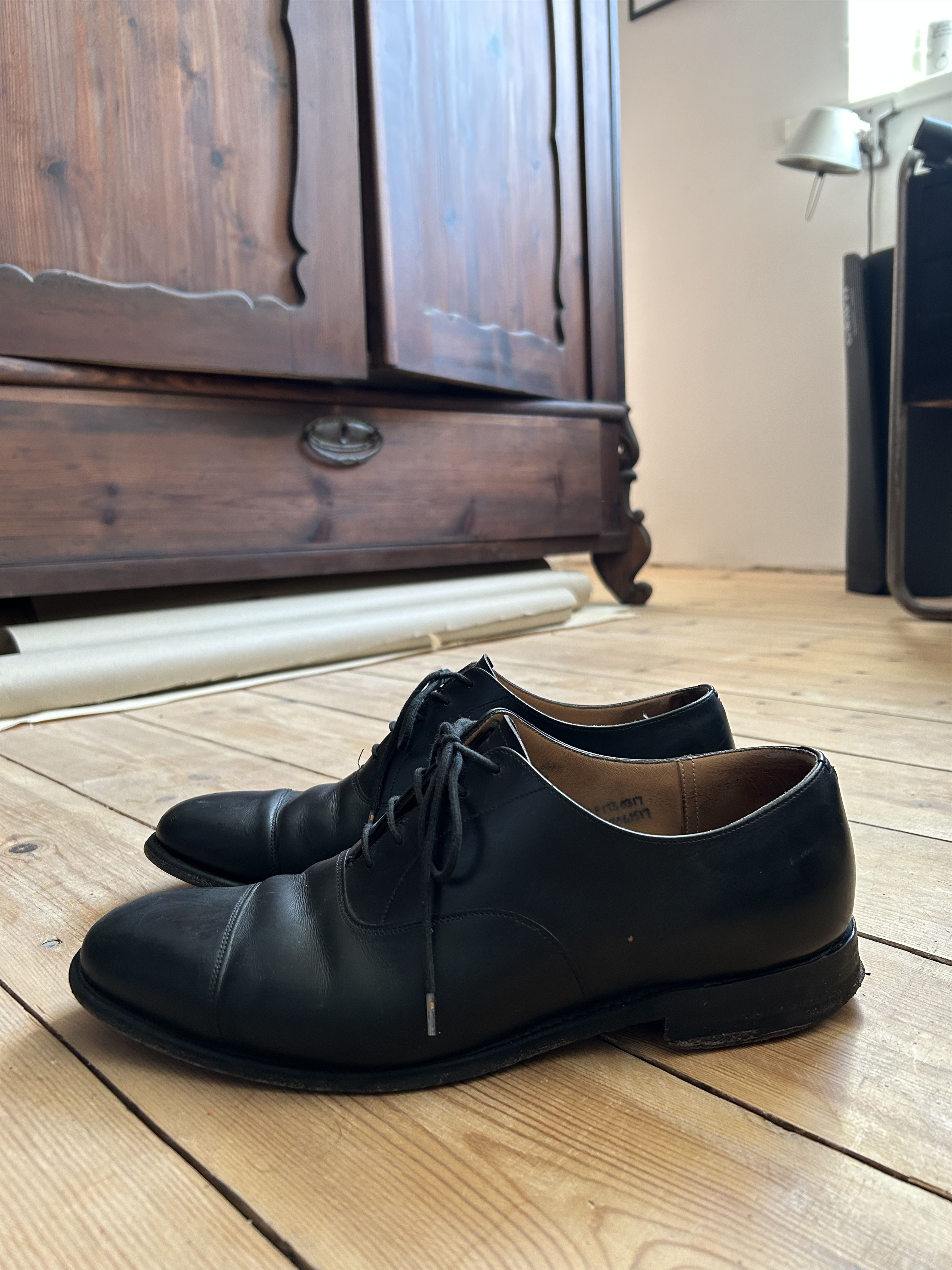Church's Churchs Derby Cartmel Black Dress Shoes Size US 10.5 / EU 43-44 - 4 Thumbnail