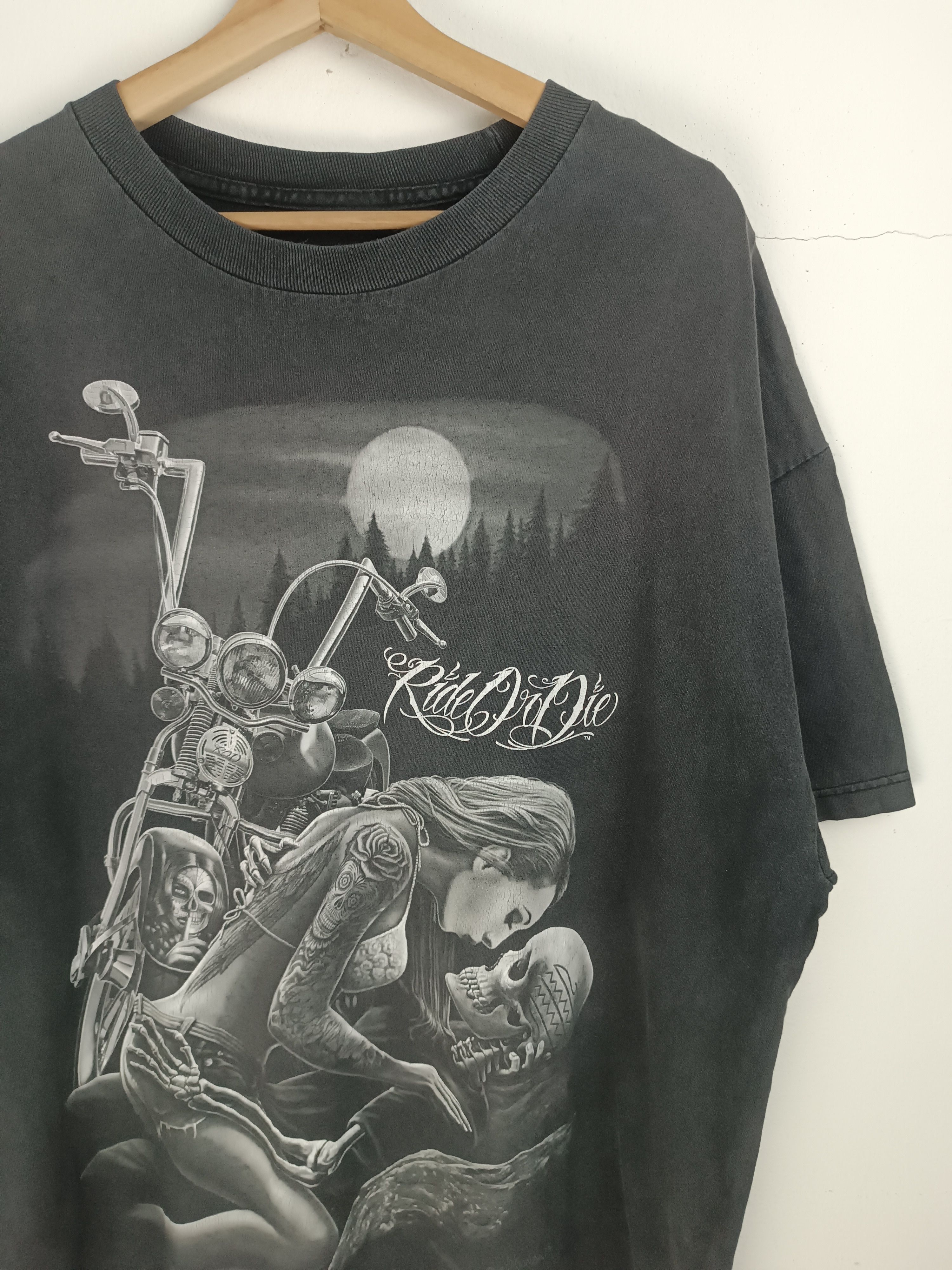 Other VINTAGE Y2K RIDE OR DIE SEXY SKULL FADED IFSIXWASNINE LGB Size US XXL / EU 58 / 5 - 6 Thumbnail