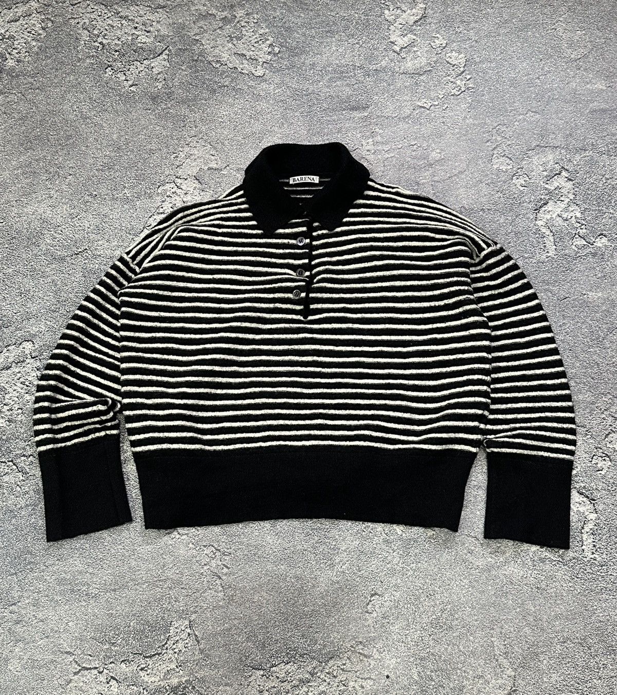 Barena Venezia BARENA Venezia Striped Polo Sweater Knit Top Long Sleeve Size S / US 4 / IT 40 - 2 Thumbnail