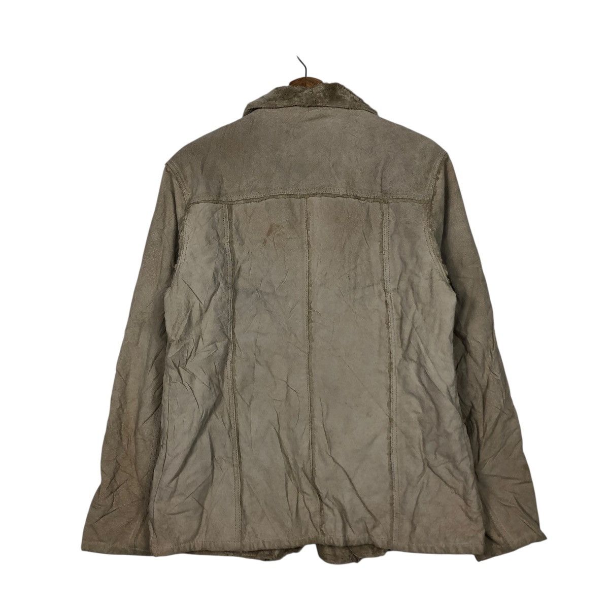 Vintage 🔥VINTAGE LEATHER JACKET BLANKET FUR BAILEY ISSEY MIYAKE Size US M / EU 48-50 / 2 - 10 Thumbnail
