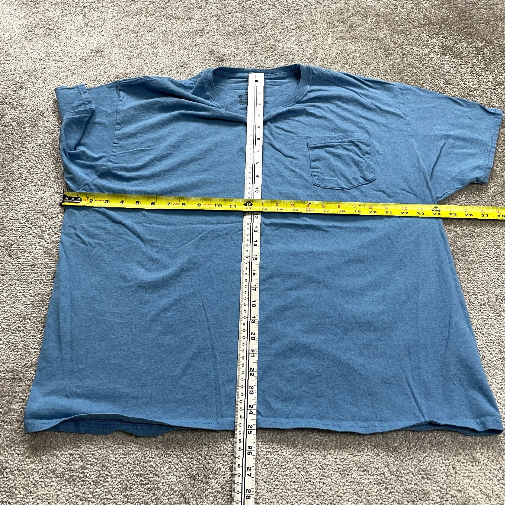 Hanes VINTAGE Hanes Comfortsoft T-Shirt Mens 2XL Blue Crew Neck Short Sleeve Tee Size US XXL / EU 58 / 5 - 6 Thumbnail