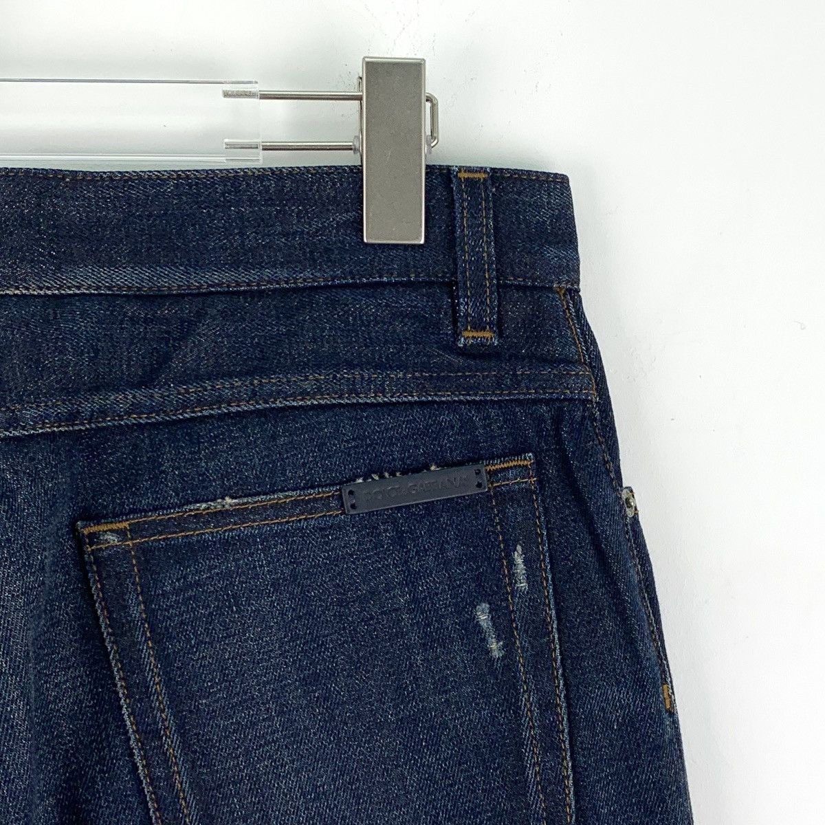 Dolce & Gabbana Dolce Gabbana Dark Blue Distressed Denim Casual Pants K26WX Size US 32 / EU 48 - 5 Thumbnail