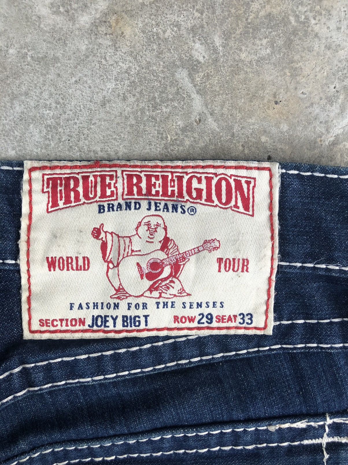 True Religion True Religion Flared Jeans Bootcut White Stitch Distressed Size US 32 / EU 48 - 15 Thumbnail