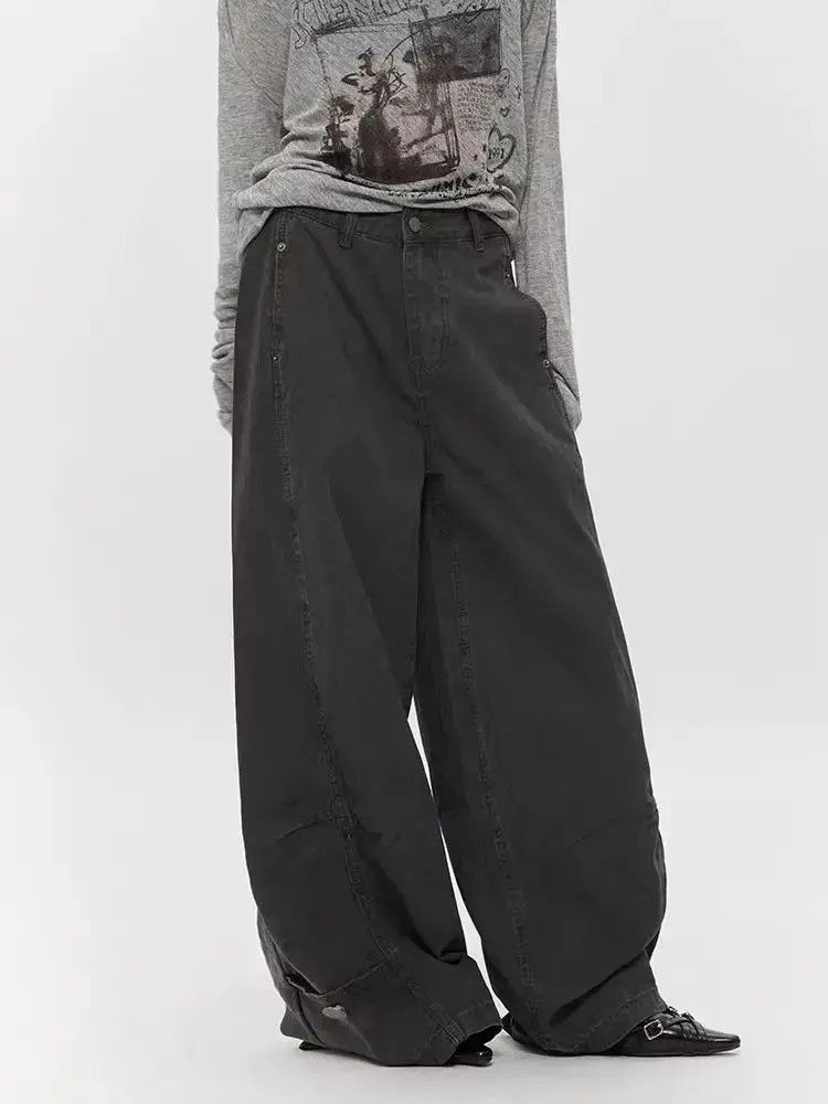 Japanese Brand Street washed and distressed lumberjack hip hop Y2K jeans Size US 32 / EU 48 - 2 Thumbnail