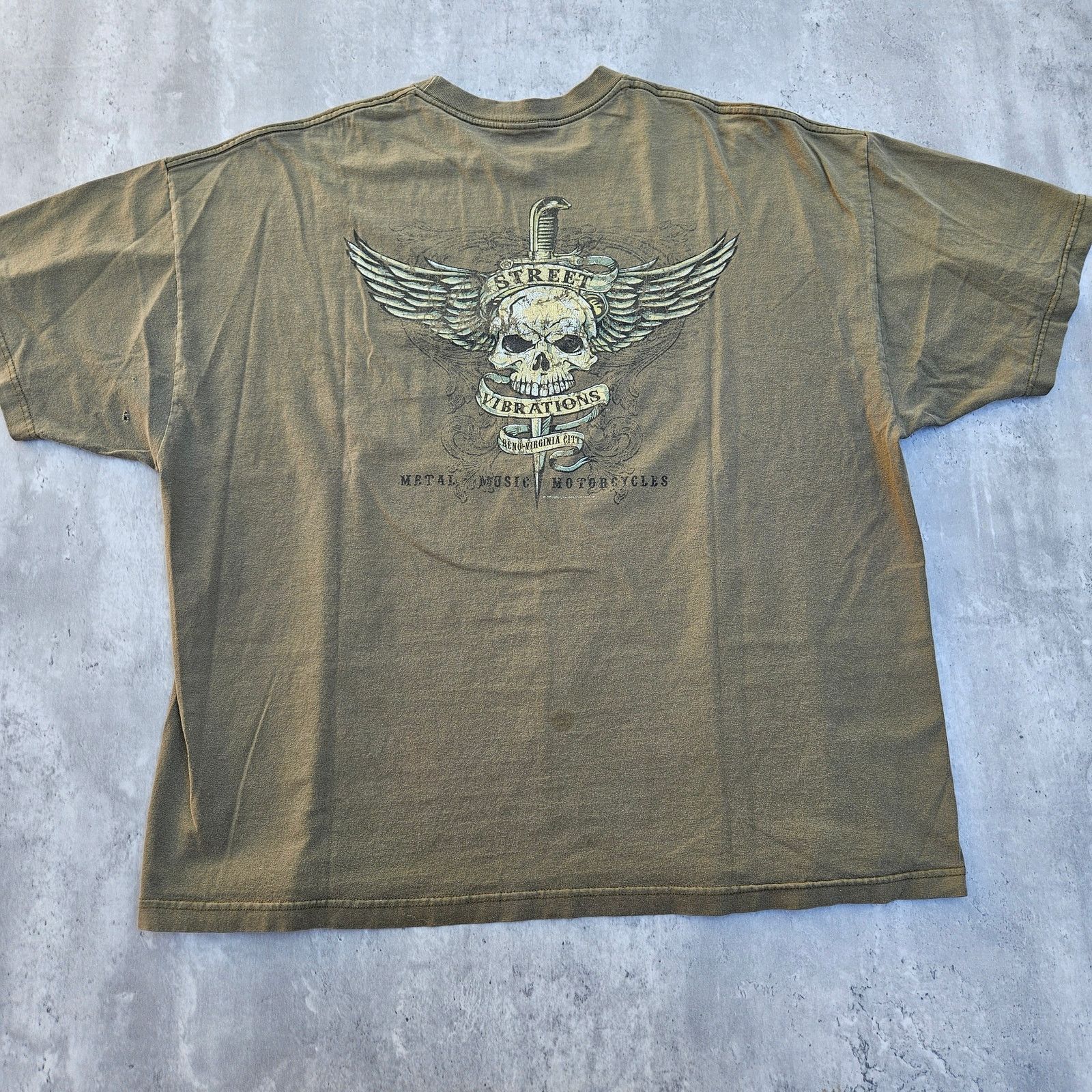 Owner Operator Vintage Y2K Metal Motorcycles Street Vibrations T-Shirt 3XL Size US XXL / EU 58 / 5 - 3 Thumbnail