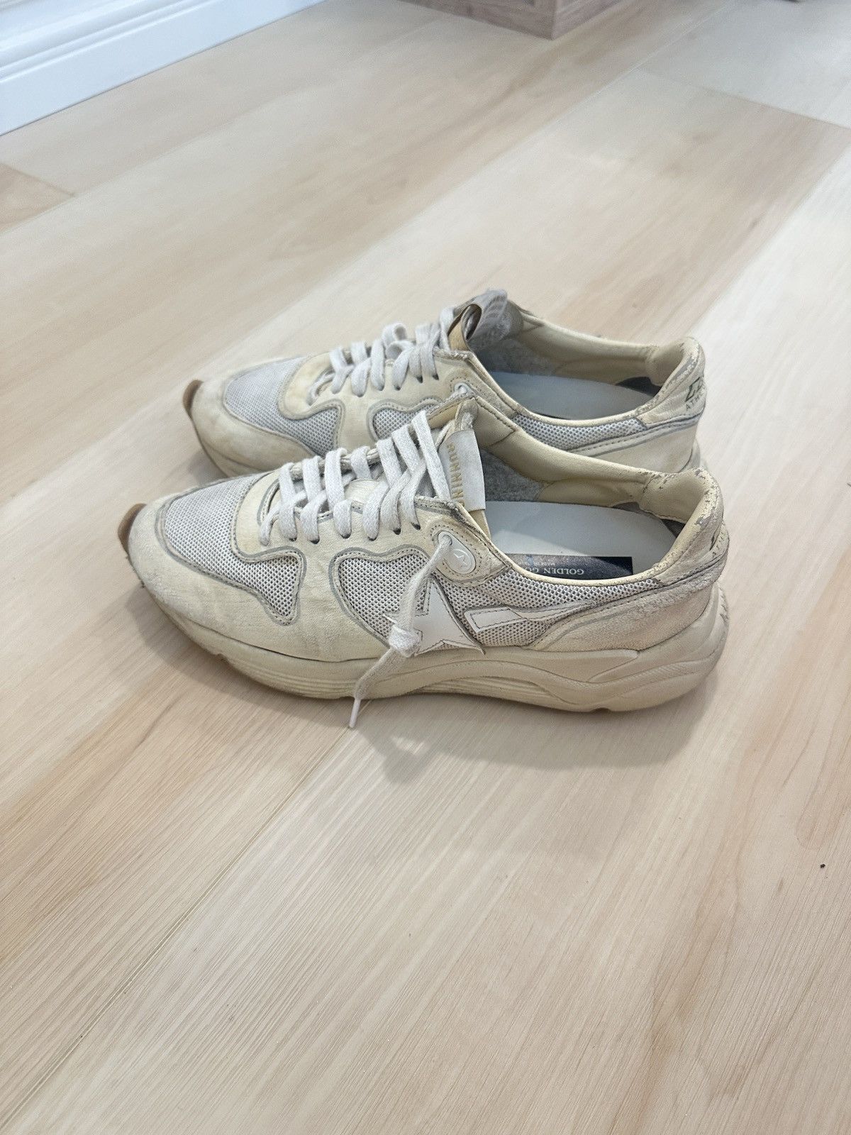 Golden Goose Golden Goose Women's Running Sole mesh and white nappa 6.5 Size US 7 / IT 37 - 3 Thumbnail