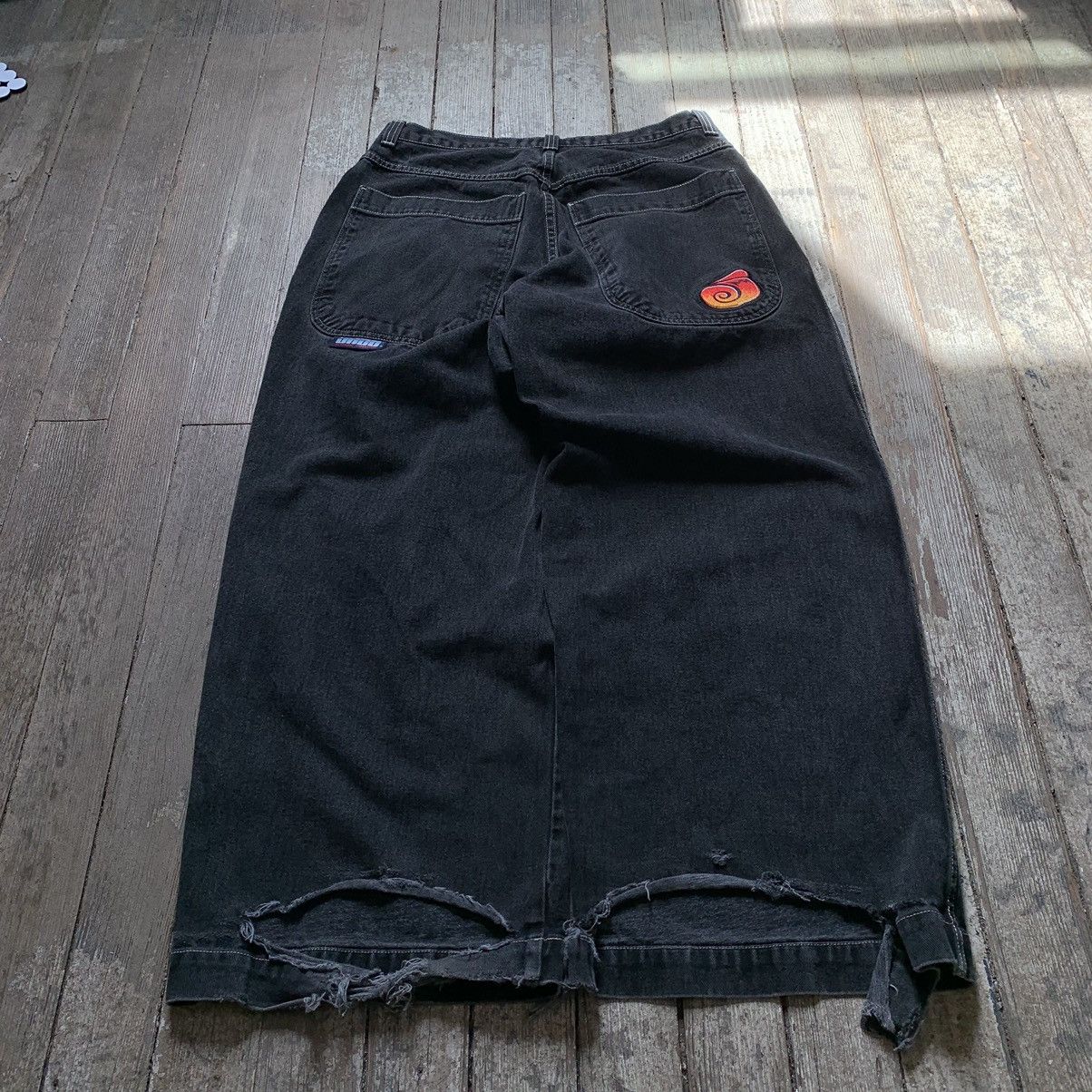 image of Crazy Vintage 90’S Jnco Jeans Wide Leg Twin Cannon Skater in Black, Men's (Size 34)