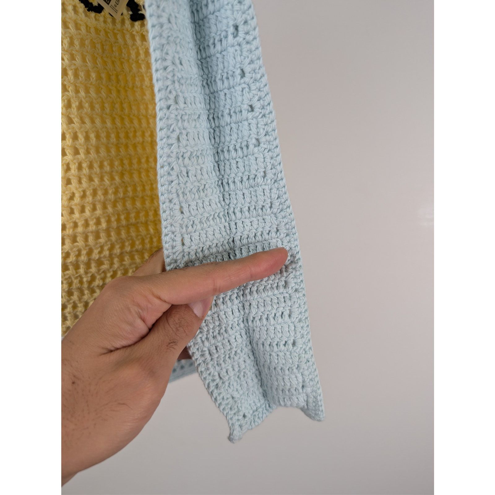 Casablanca o1rshd1 Size: OS / Knit Cotton Crochet Bag in Multicolor Size ONE SIZE - 7 Thumbnail