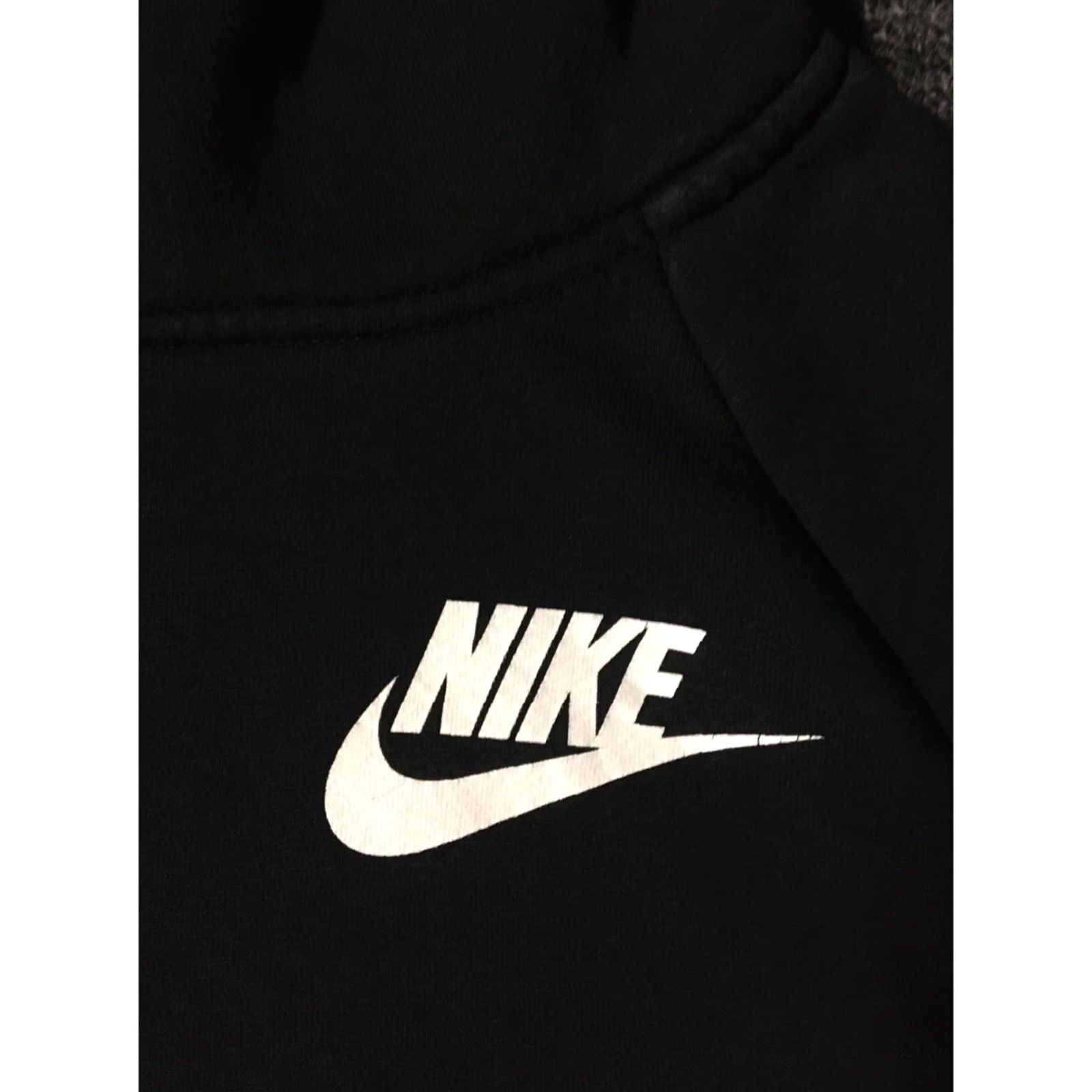 Nike Nike Swoosh Funnel Neck Hoodie M Women Black Sweatshirt Athletic Pullover 80s 90s Fashion Activewear Stadium Hip Hop Basketball Gym Vintage Size M / US 6-8 / IT 42-44 - 2 Thumbnail