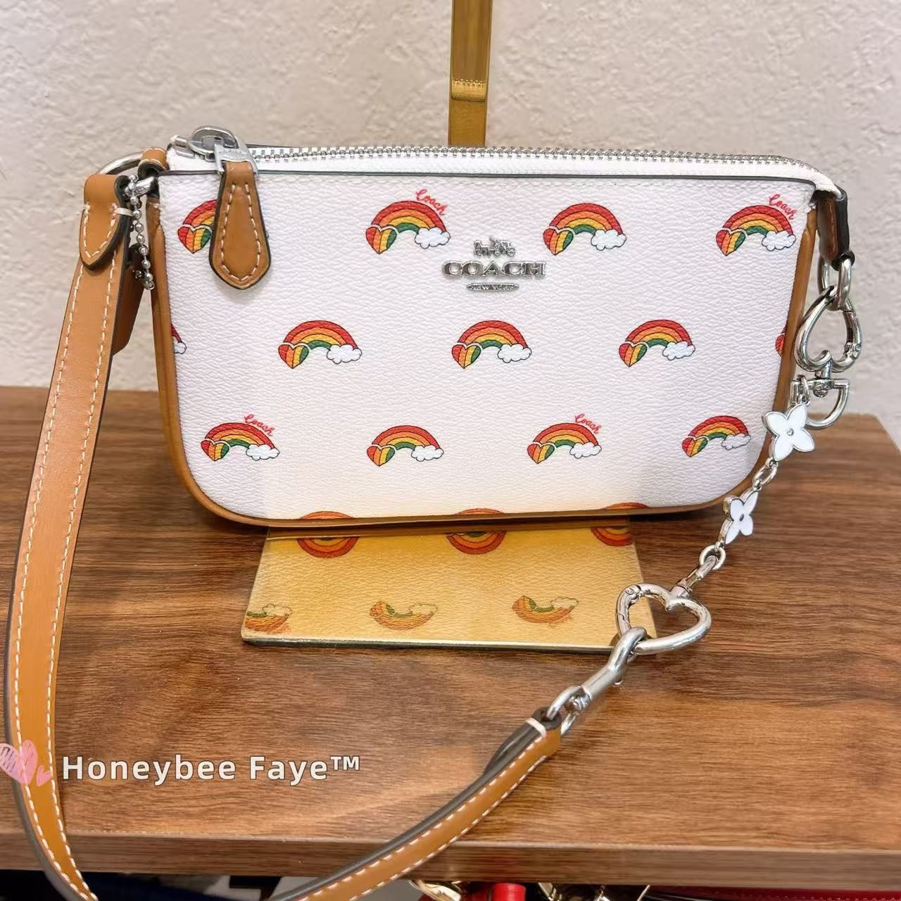 Coach NWT Coach Nolita 19 With Rainbow Print CJ657 Size ONE SIZE - 6 Thumbnail