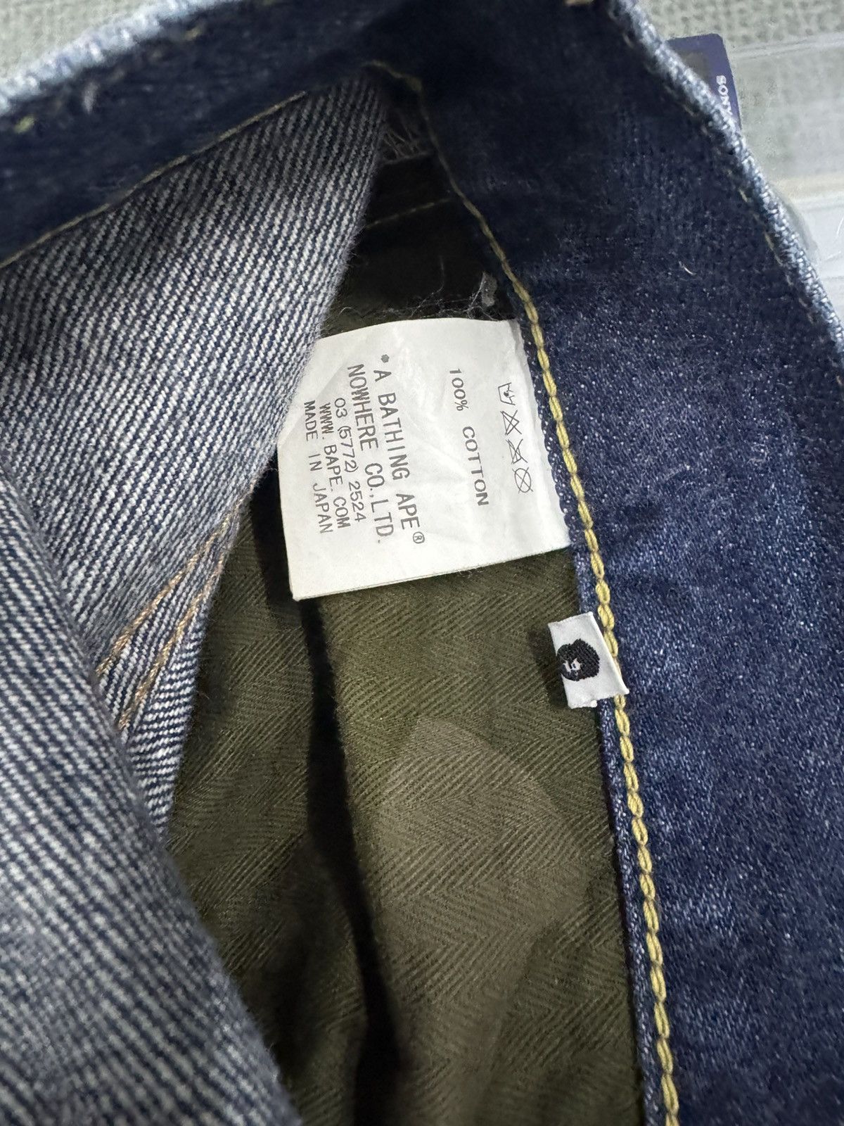 Bape Vintage Bathing Ape selvedge denim 🦍 Size US 33 - 11 Thumbnail