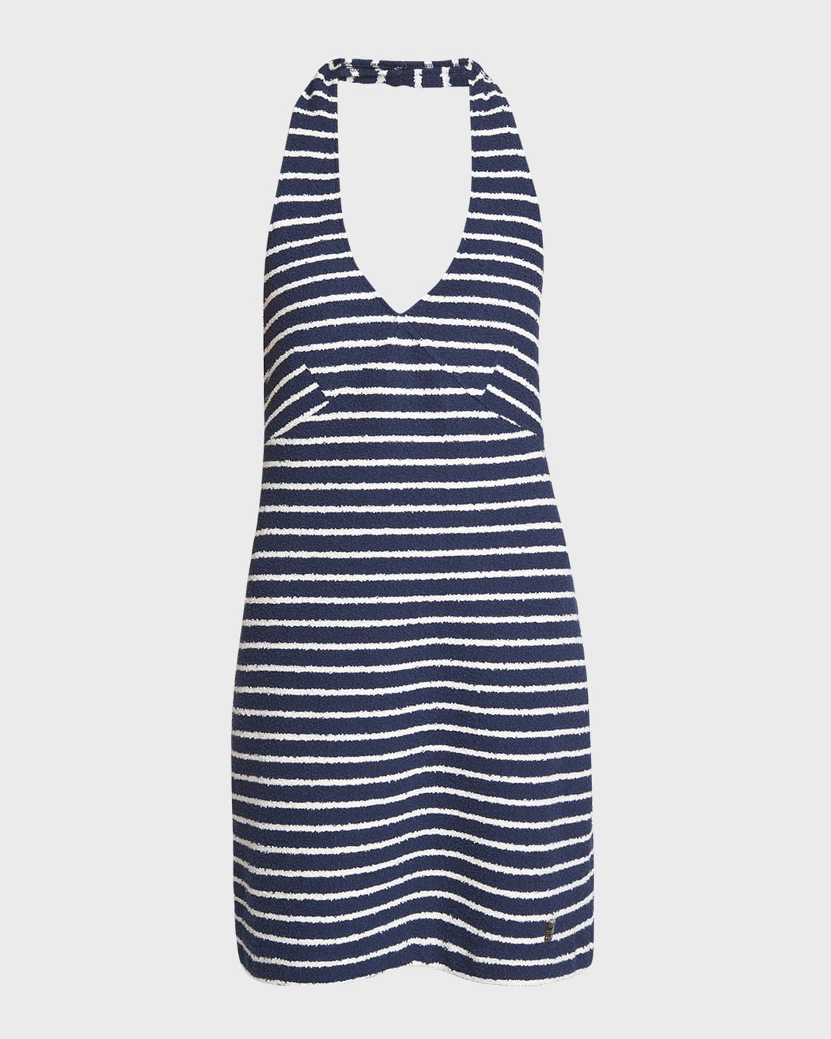 Givenchy o1srvl11e0725 Striped Towelling Mini Dress in Blue Size XS / US 0-2 / IT 36-38 - 1 Thumbnail