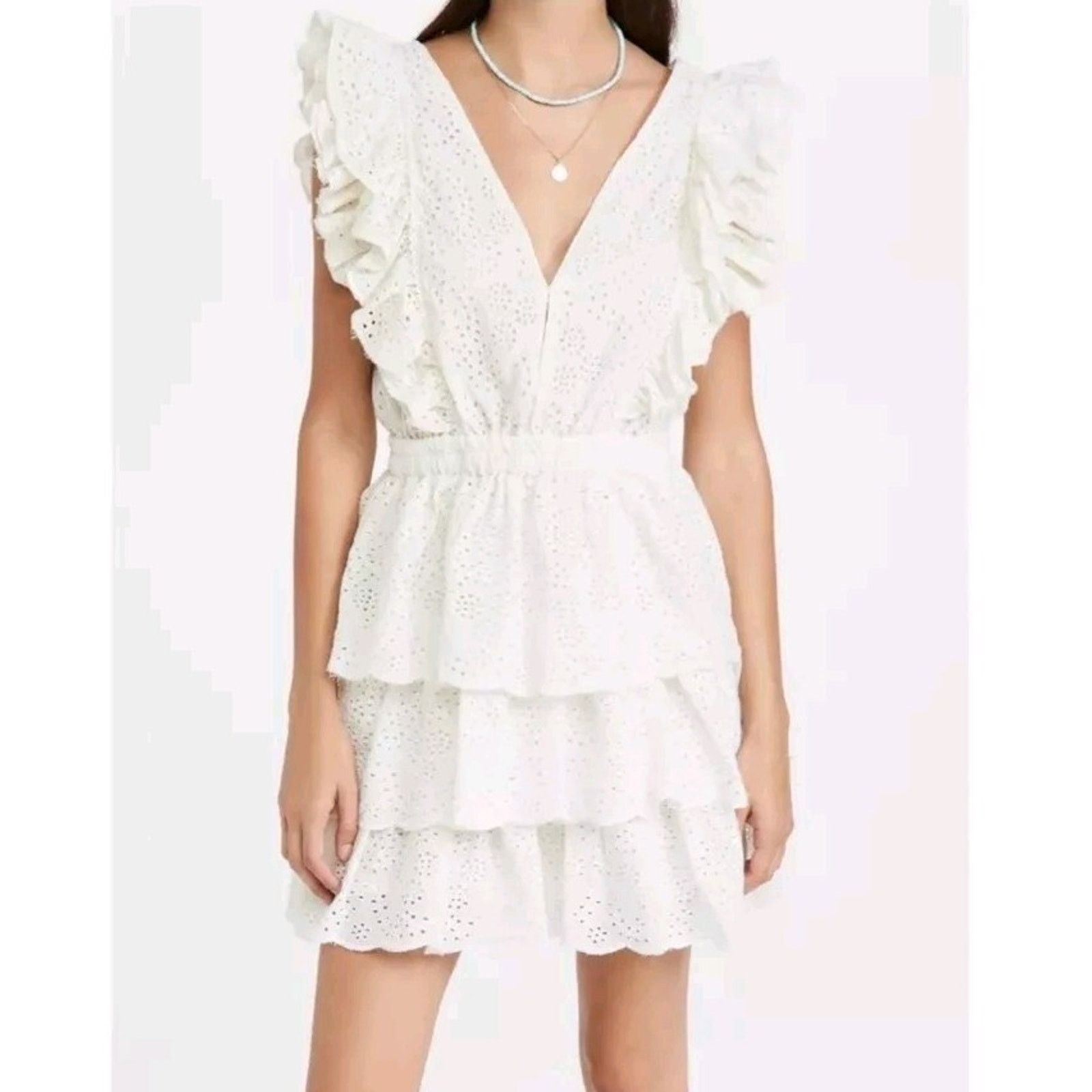 Anthropologie Anthropologie ruffle dress Size Large A000099 Size L / US 10 / IT 46 - 1 Thumbnail