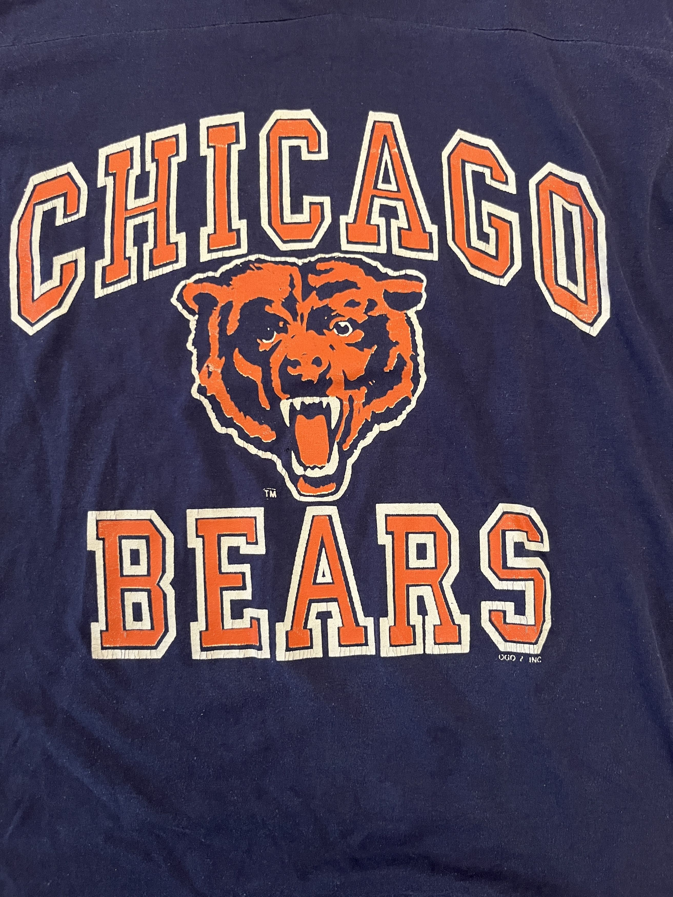 Vintage Vtg 91-93 Logo 7 Chicago Bears Jersey Tee SLEEVE PATCH XL Size US XL / EU 56 / 4 - 2 Thumbnail