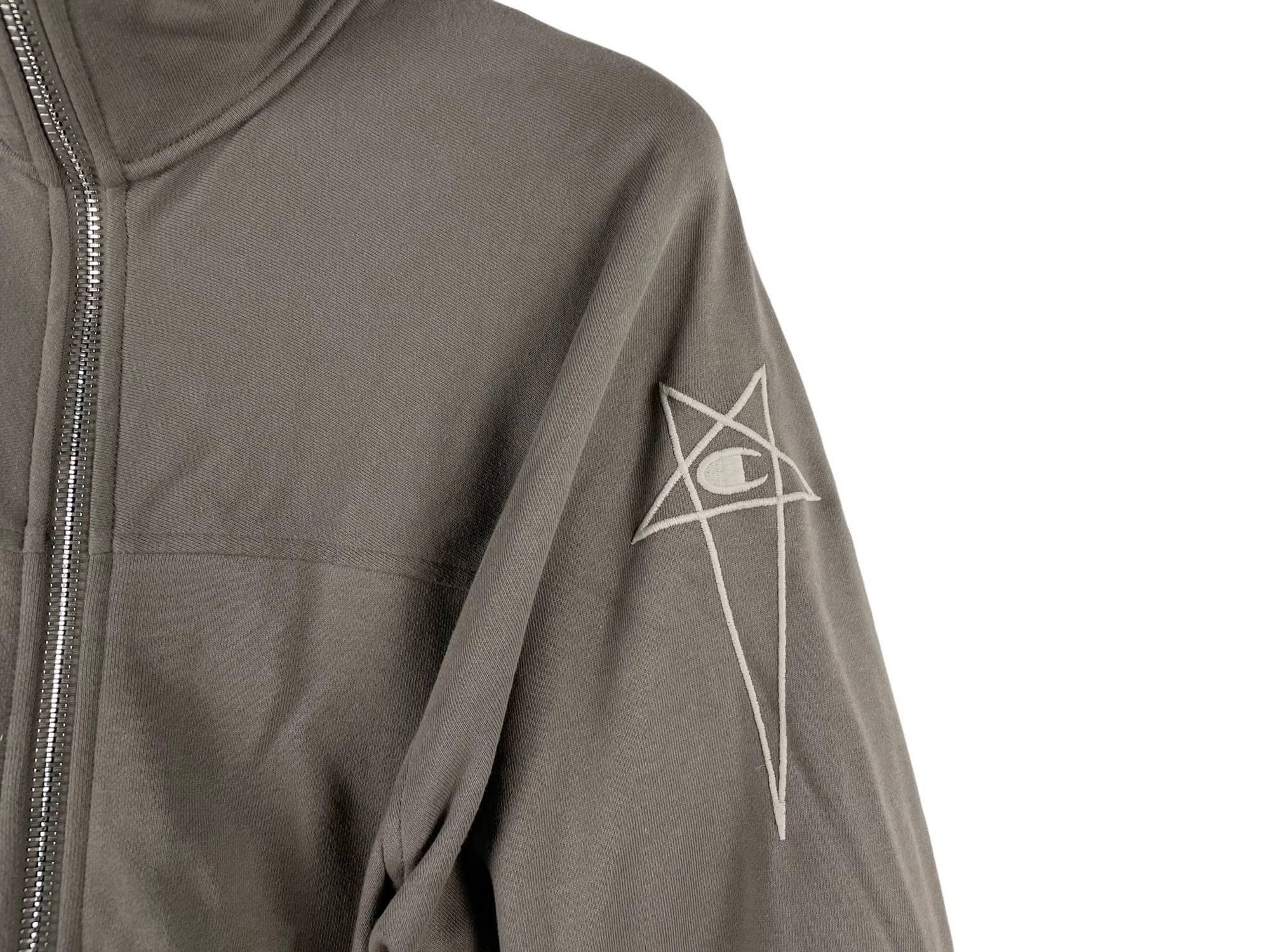 Rick Owens Rick Owens x Champion Embroidered Logo Zip Jacket Size US L / EU 52-54 / 3 - 5 Thumbnail