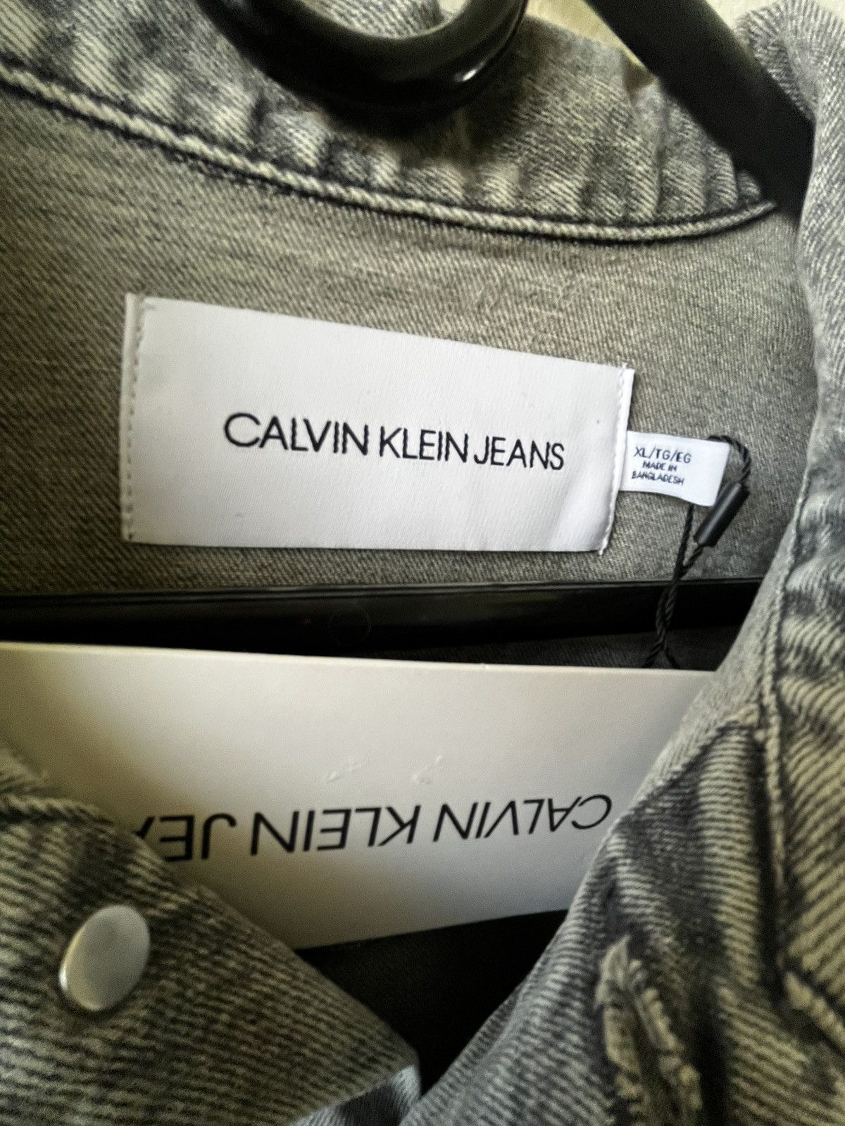 Calvin Klein Calvin Klein Denim Jacket Grey Size US XL / EU 56 / 4 - 3 Thumbnail
