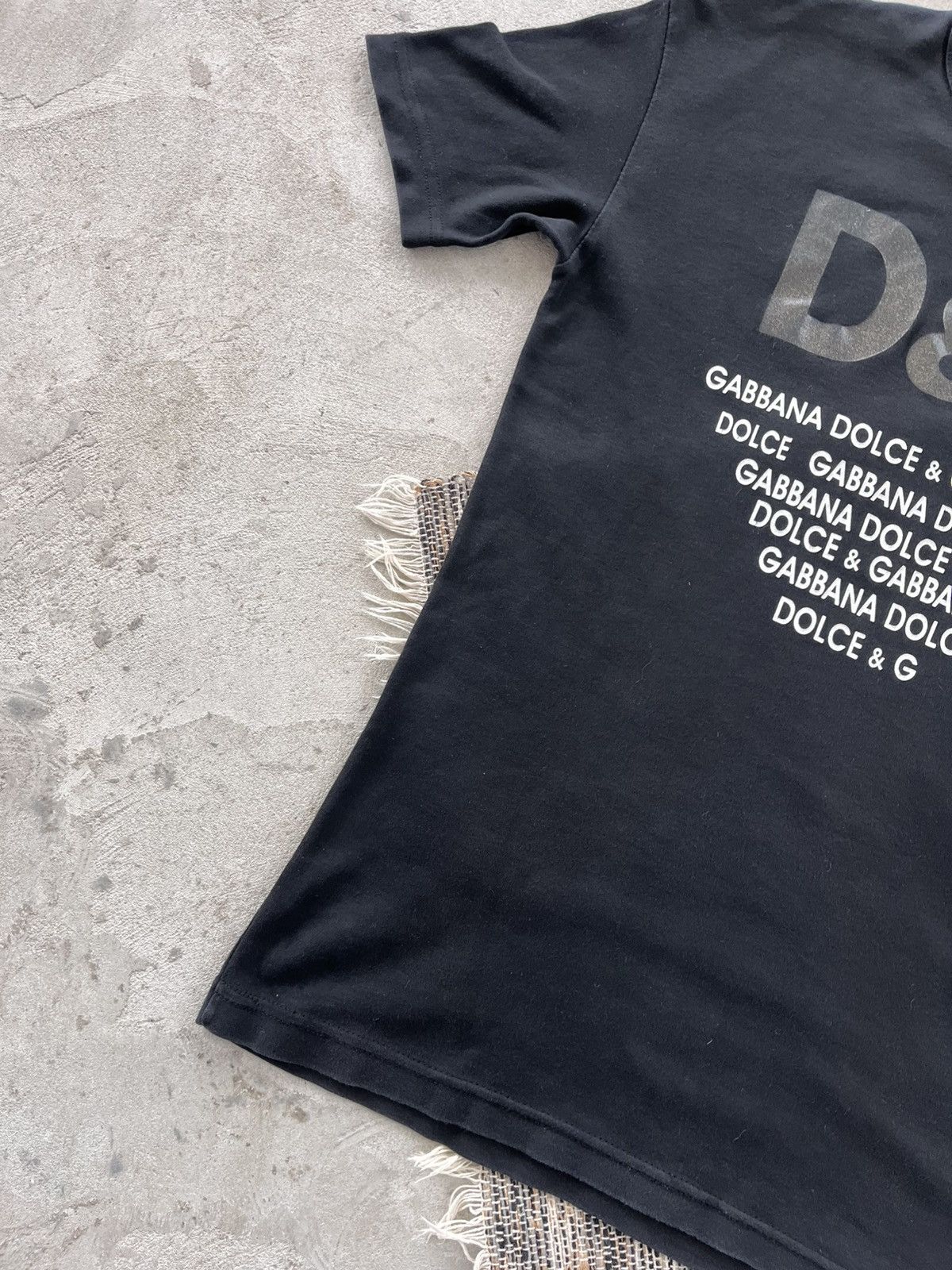 Dolce & Gabbana Vintage Dolce Gabbana style Slim Black Tshirt Big logo Y2K Size US L / EU 52-54 / 3 - 5 Thumbnail